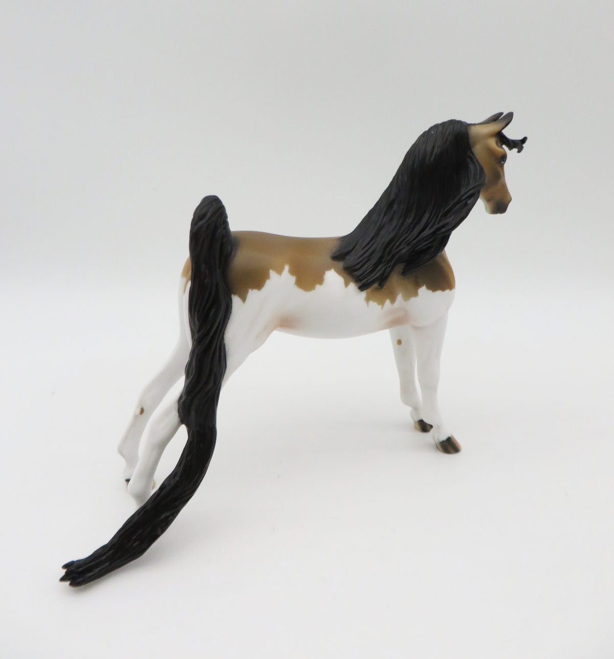 Bhao-OOAK Buckskin Splash Pebbles Saddlebred P&C 23