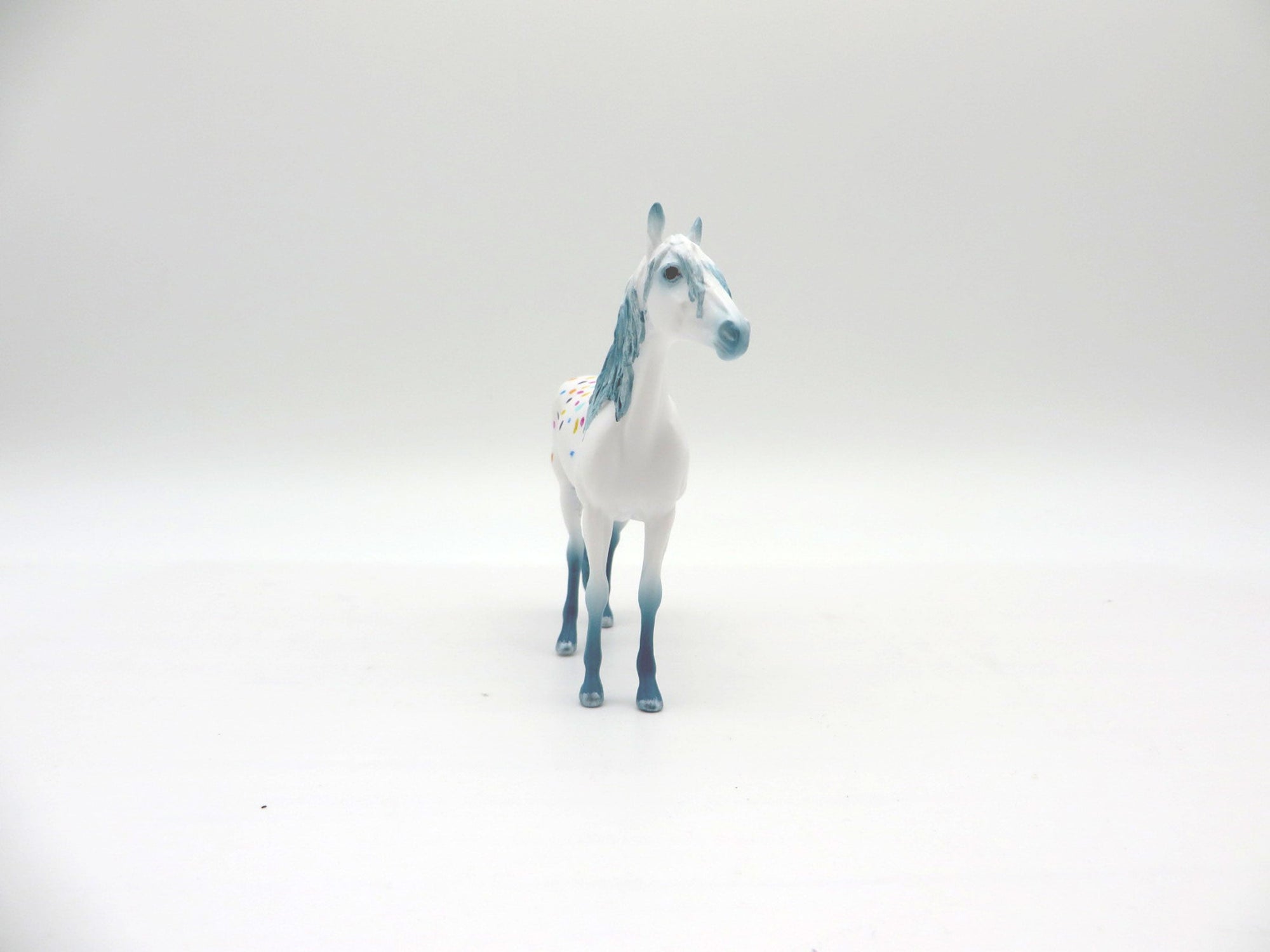 Birthday Cake OOAK Andalusian Chip Painted By Ellen Robbins NICM-7/23/21