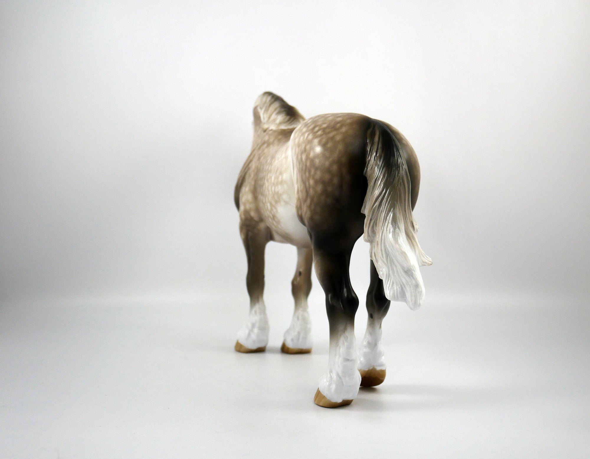 Bitsy Bloom-OOAK Dapple Grey Heavy Draft Painted By Sheryl Leisure 1/15/21