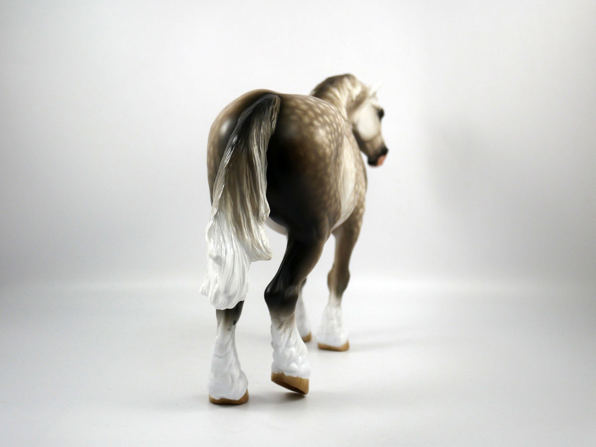 Bitsy Bloom-OOAK Dapple Grey Heavy Draft Painted By Sheryl Leisure 1/15/21