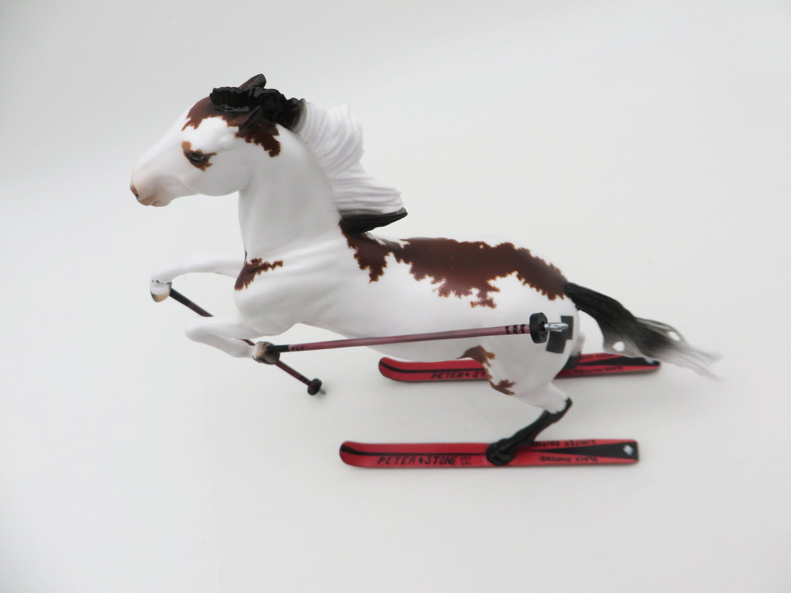 Double Diamond - BEST OFFER - OOAK - Decorator Skiing Rearing Pebble By Ellen Robbins - Best Offers 1/16/23