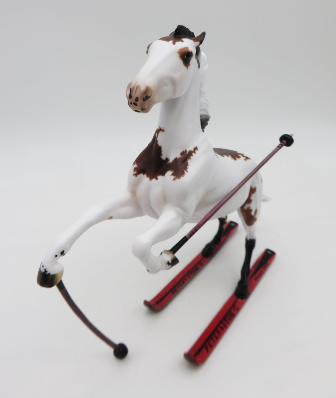 Double Diamond - BEST OFFER - OOAK - Decorator Skiing Rearing Pebble By Ellen Robbins - Best Offers 1/16/23