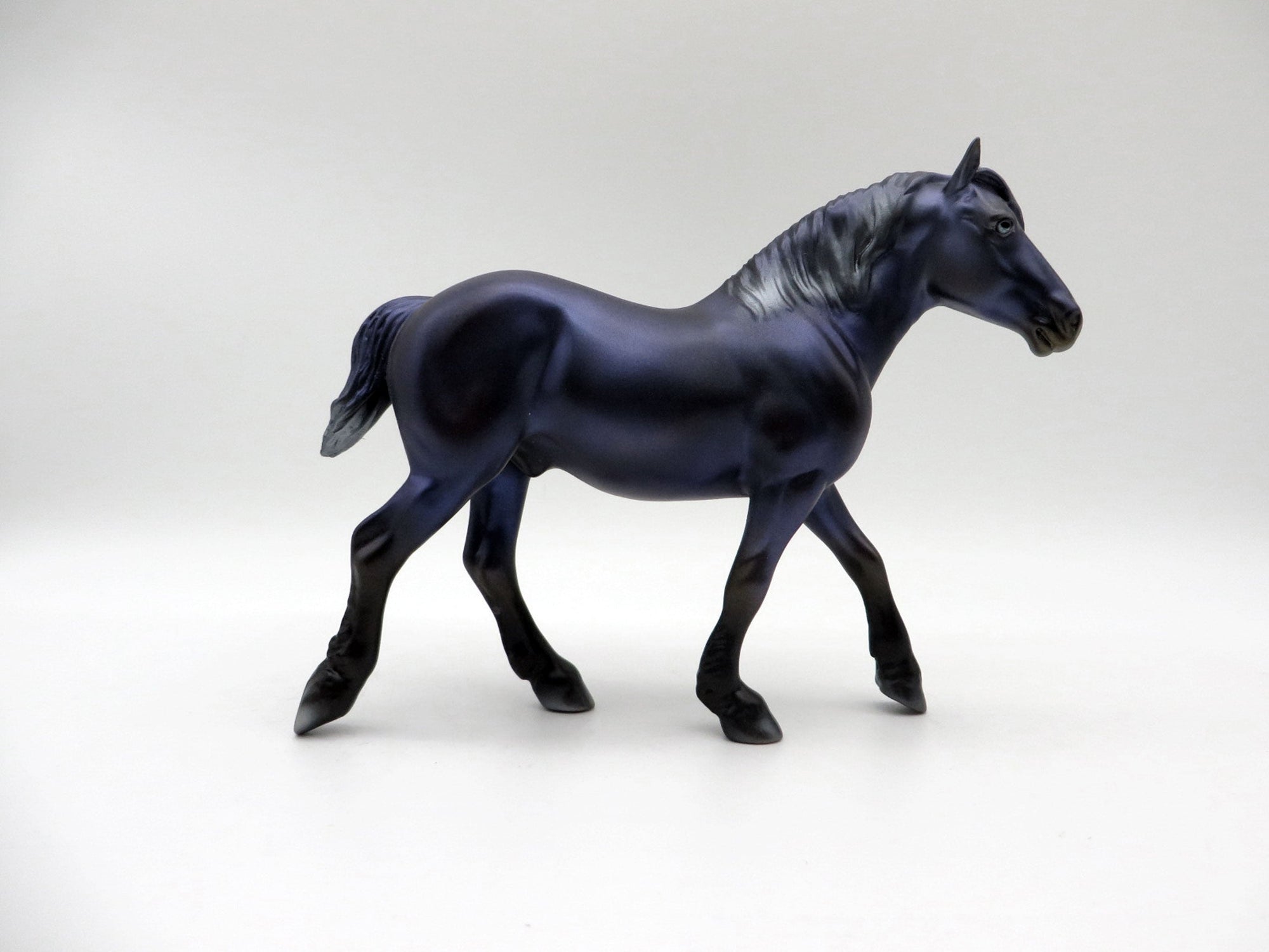 Blackberry Jam-OOAK Pebbles Trotting Drafter Painted By Ellen Robbins 5/28/21