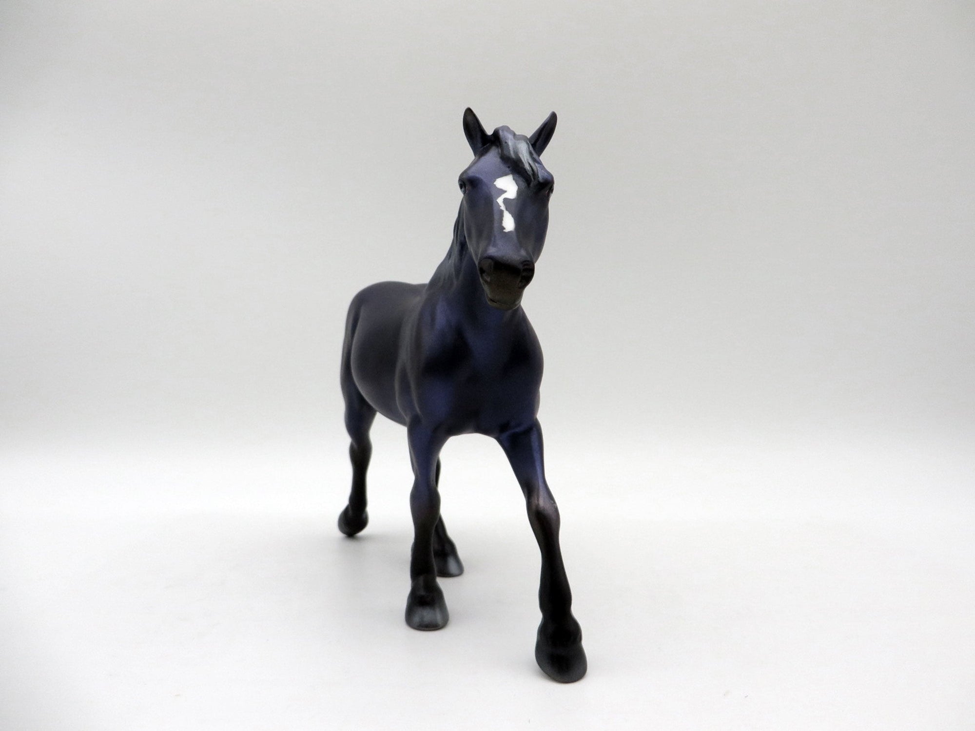 Blackberry Jam-OOAK Pebbles Trotting Drafter Painted By Ellen Robbins 5/28/21