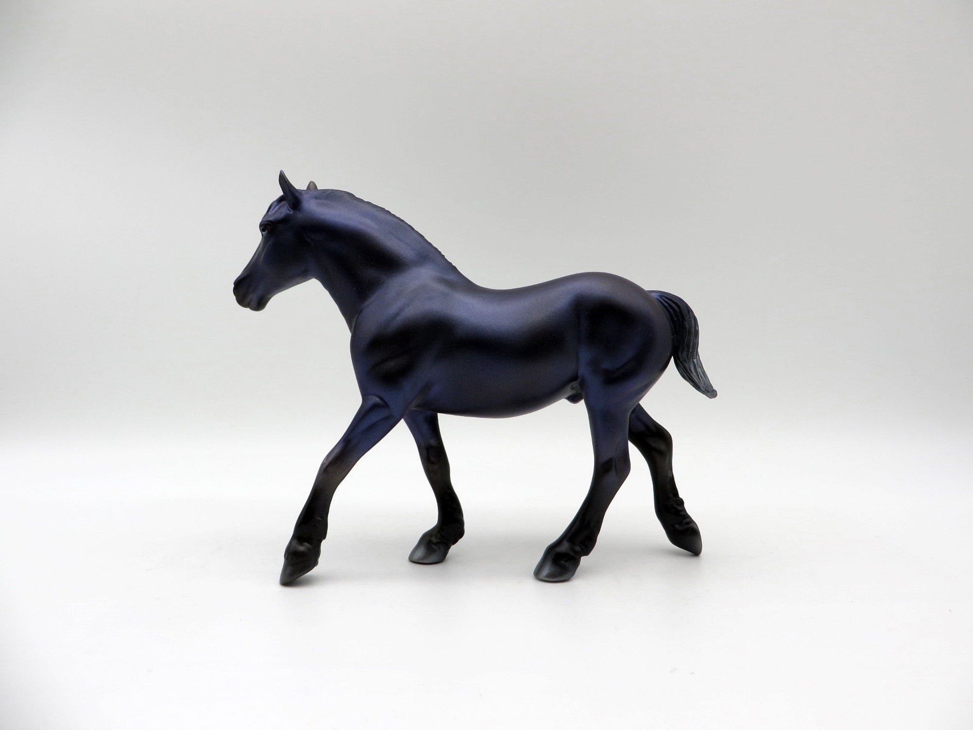 Blackberry Jam-OOAK Pebbles Trotting Drafter Painted By Ellen Robbins 5/28/21