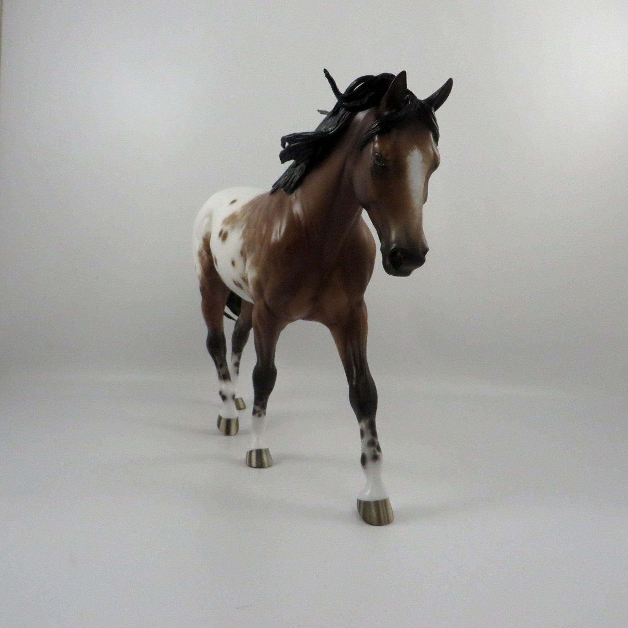 Blitzerman-OOAK Appaloosa Irish Draft Painted by Sheryl Leisure 3/5/21