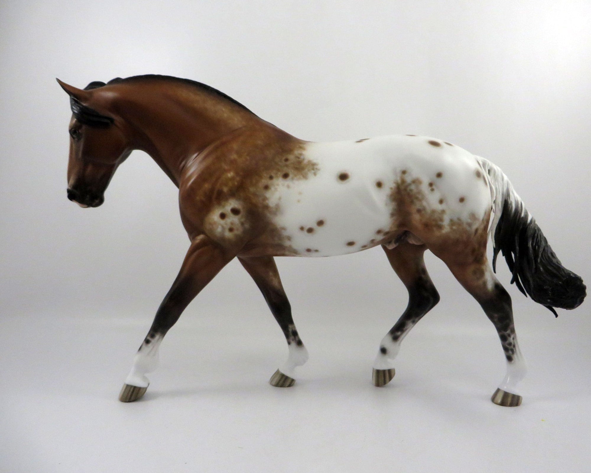 Blitzerman-OOAK Appaloosa Irish Draft Painted by Sheryl Leisure 3/5/21