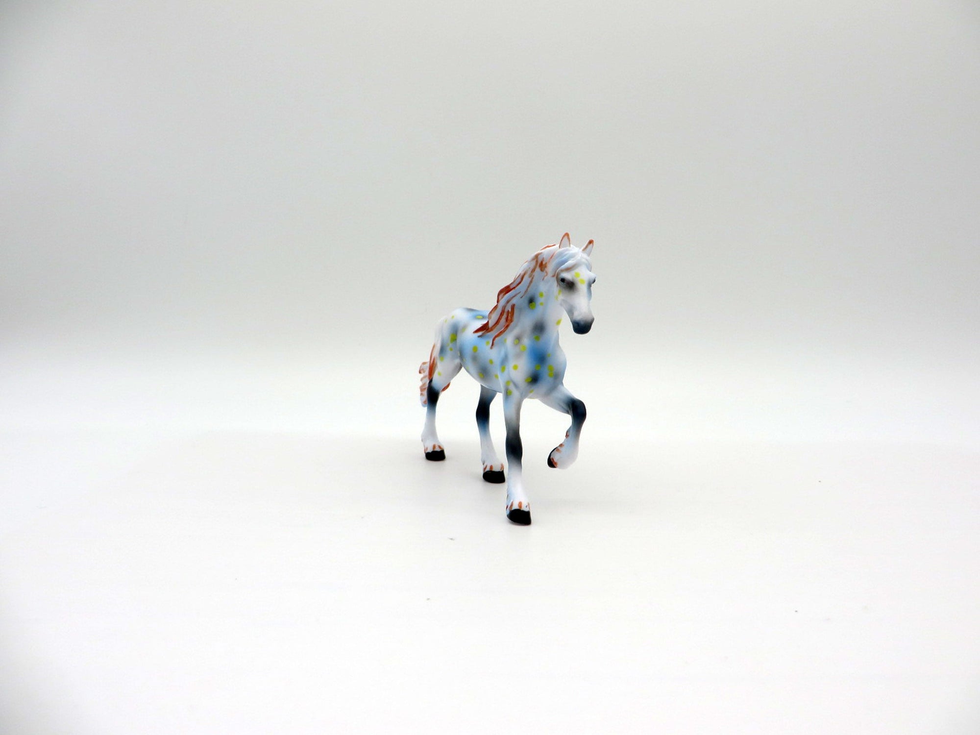 Bollandi-OOAK Chip Fresian Deco Sea Slug Painted By Ellen Robbins 7/16/21