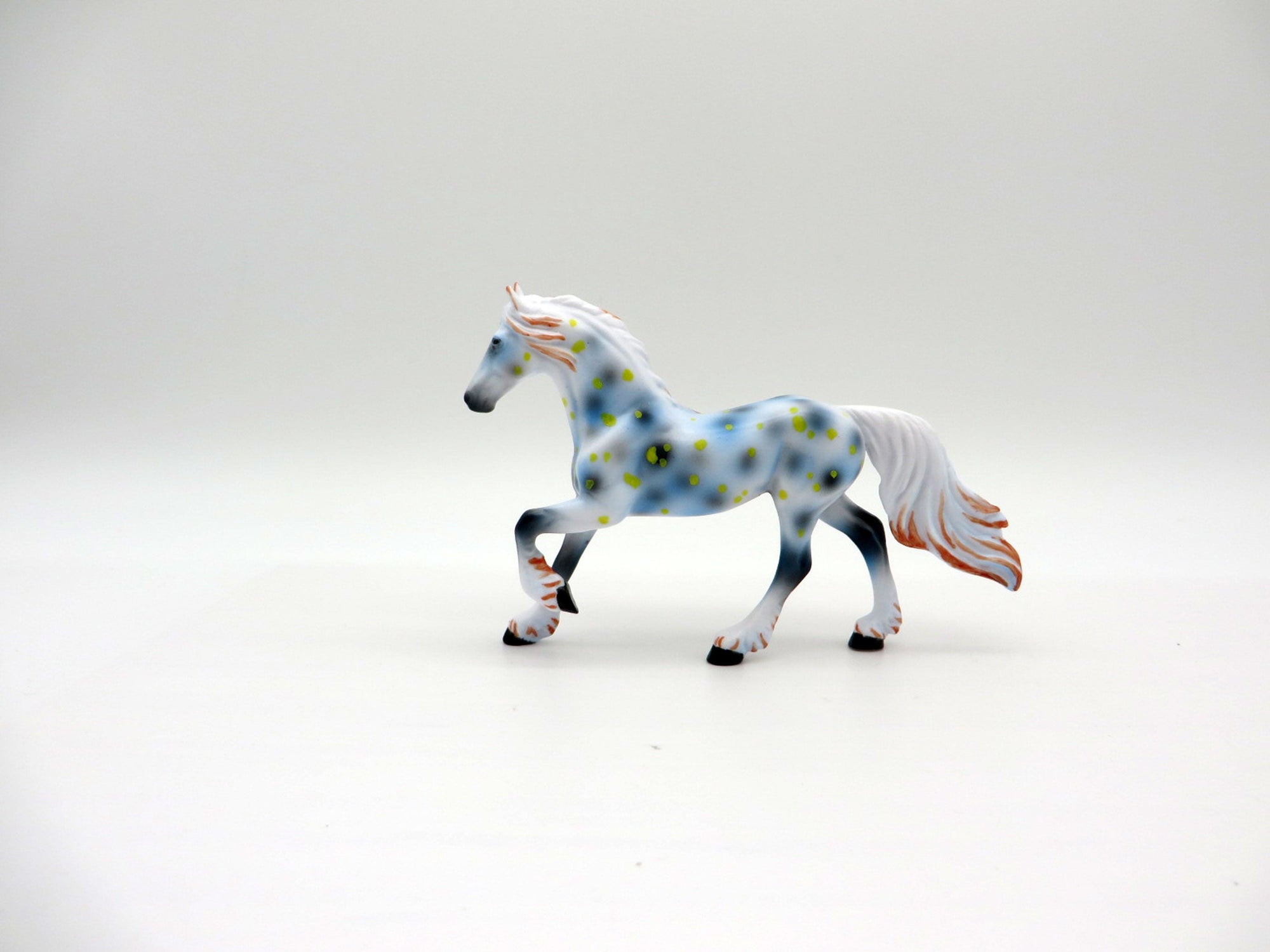 Bollandi-OOAK Chip Fresian Deco Sea Slug Painted By Ellen Robbins 7/16/21