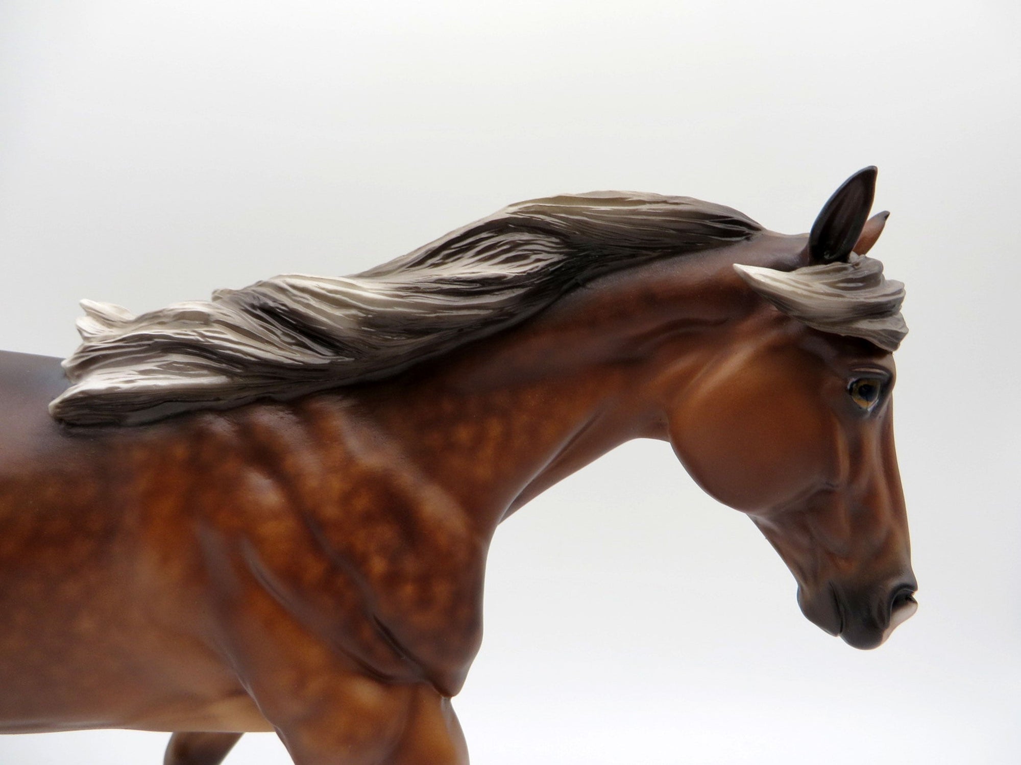 Bonanza-OOAK Dapple Silver Running Stock Horse Painted by Sheryl Leisure 1/3/22