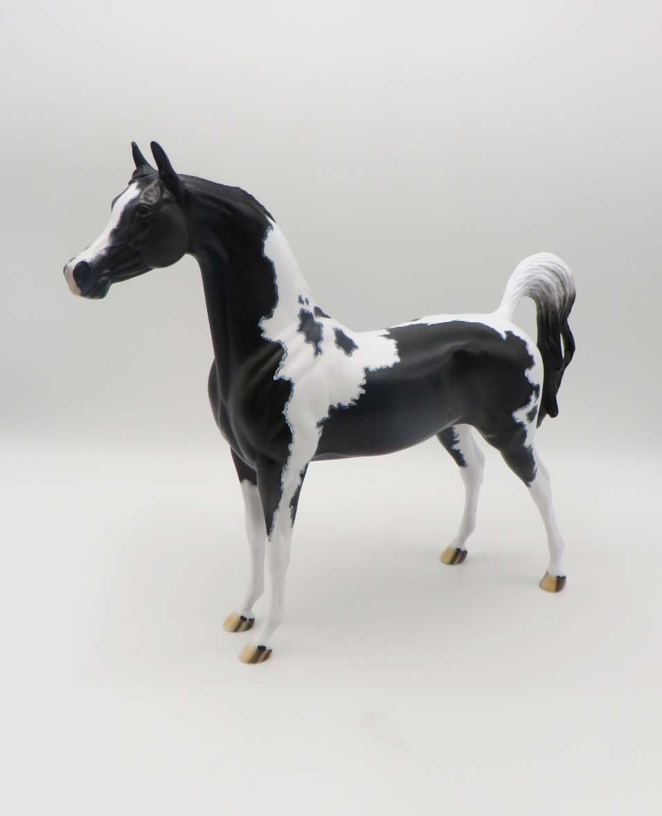 Bozeman - OOAK - Black Tobiano Arabian By Dawn Quick - SHCF23