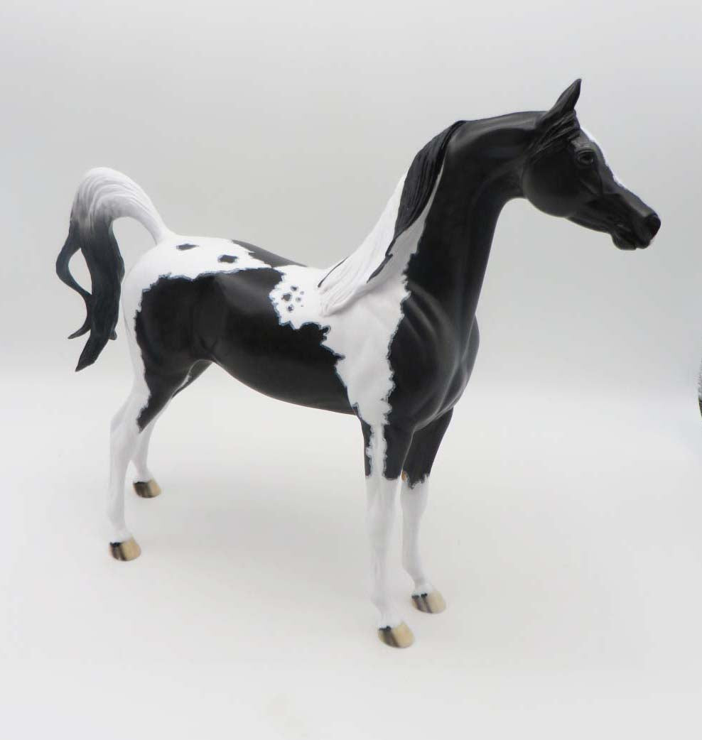 Bozeman - OOAK - Black Tobiano Arabian By Dawn Quick - SHCF23