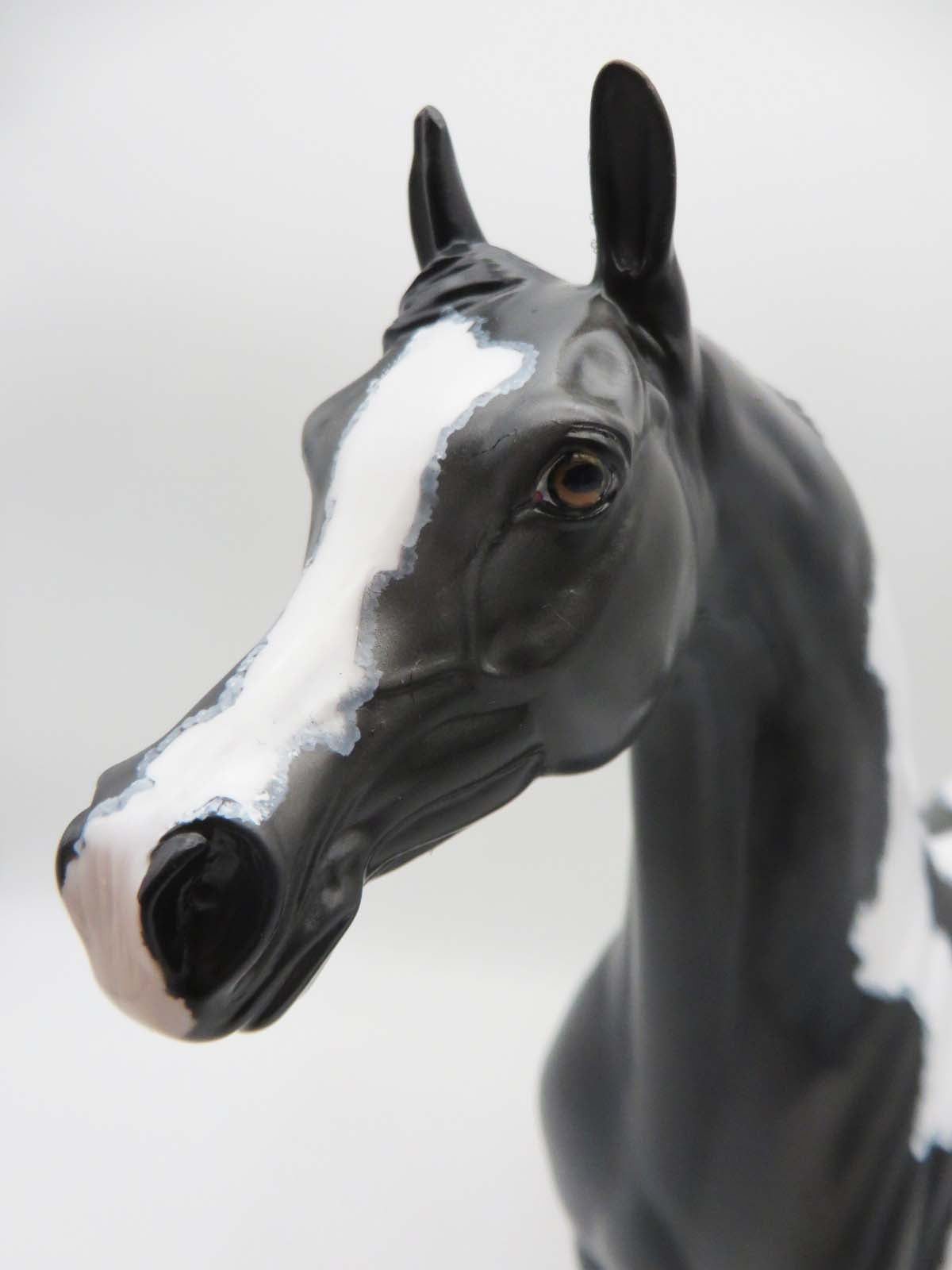 Bozeman - OOAK - Black Tobiano Arabian By Dawn Quick - SHCF23