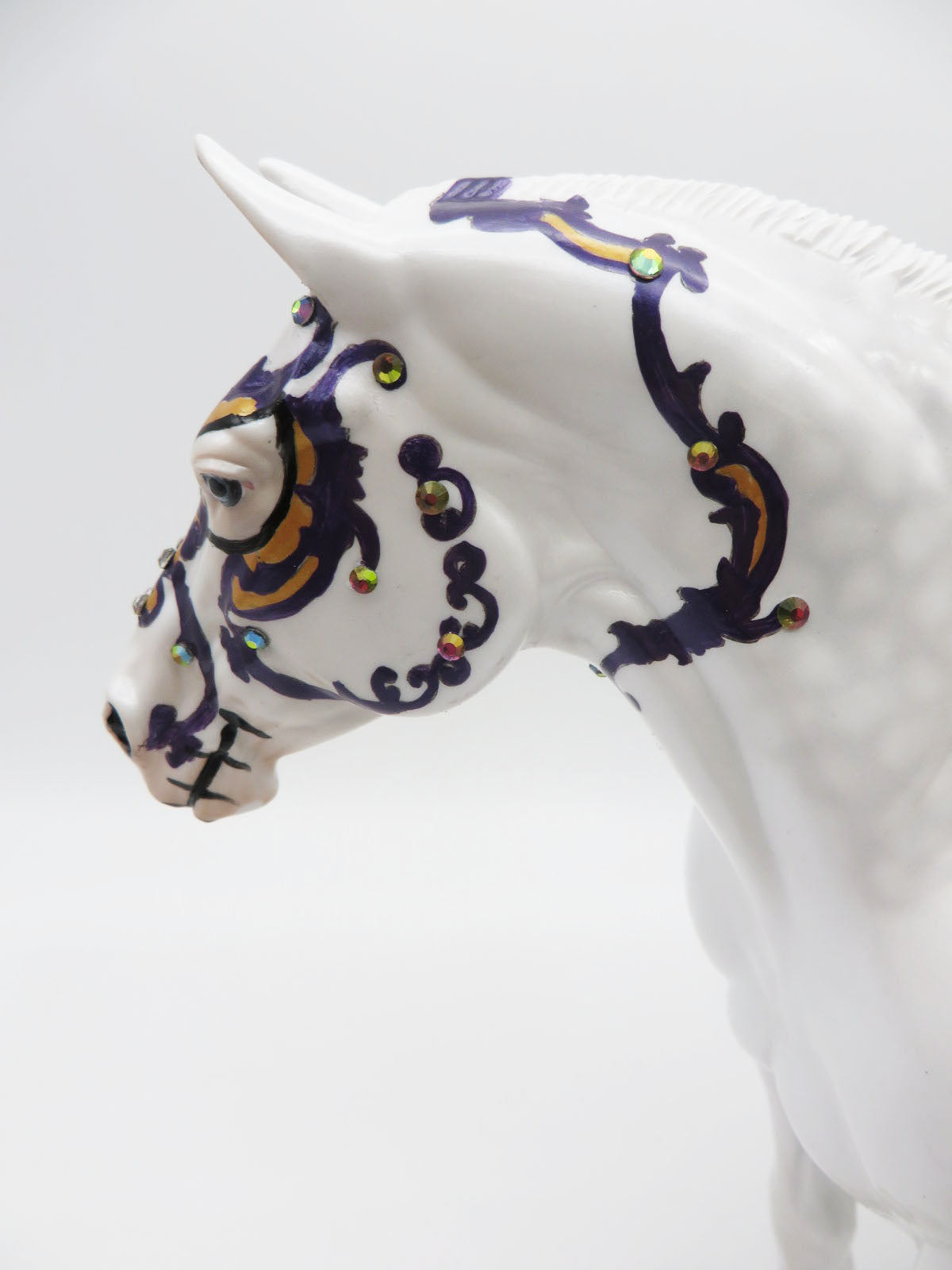 Bromey - OOAK Sugar Skull Heavy Drafter Painted by Dawn Quick - MM22