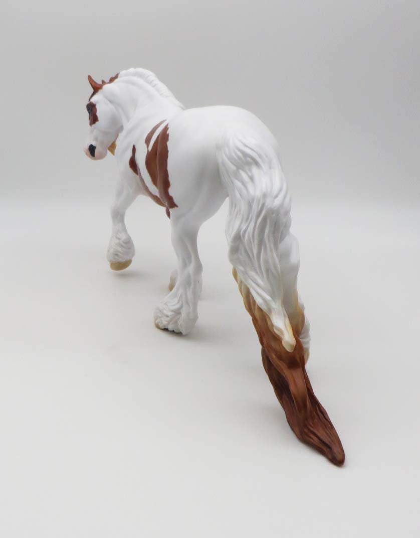 Buckley - OOAK - Chestnut Pinto Irish Cobb By Carrie Keller - Best Offers Paws & Claws 2023 - P&C 23