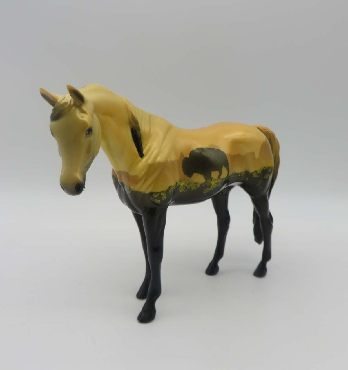 Buffalo Sun-OOAK Deco Arabian Pebbles By Dawn Quick SHCF23