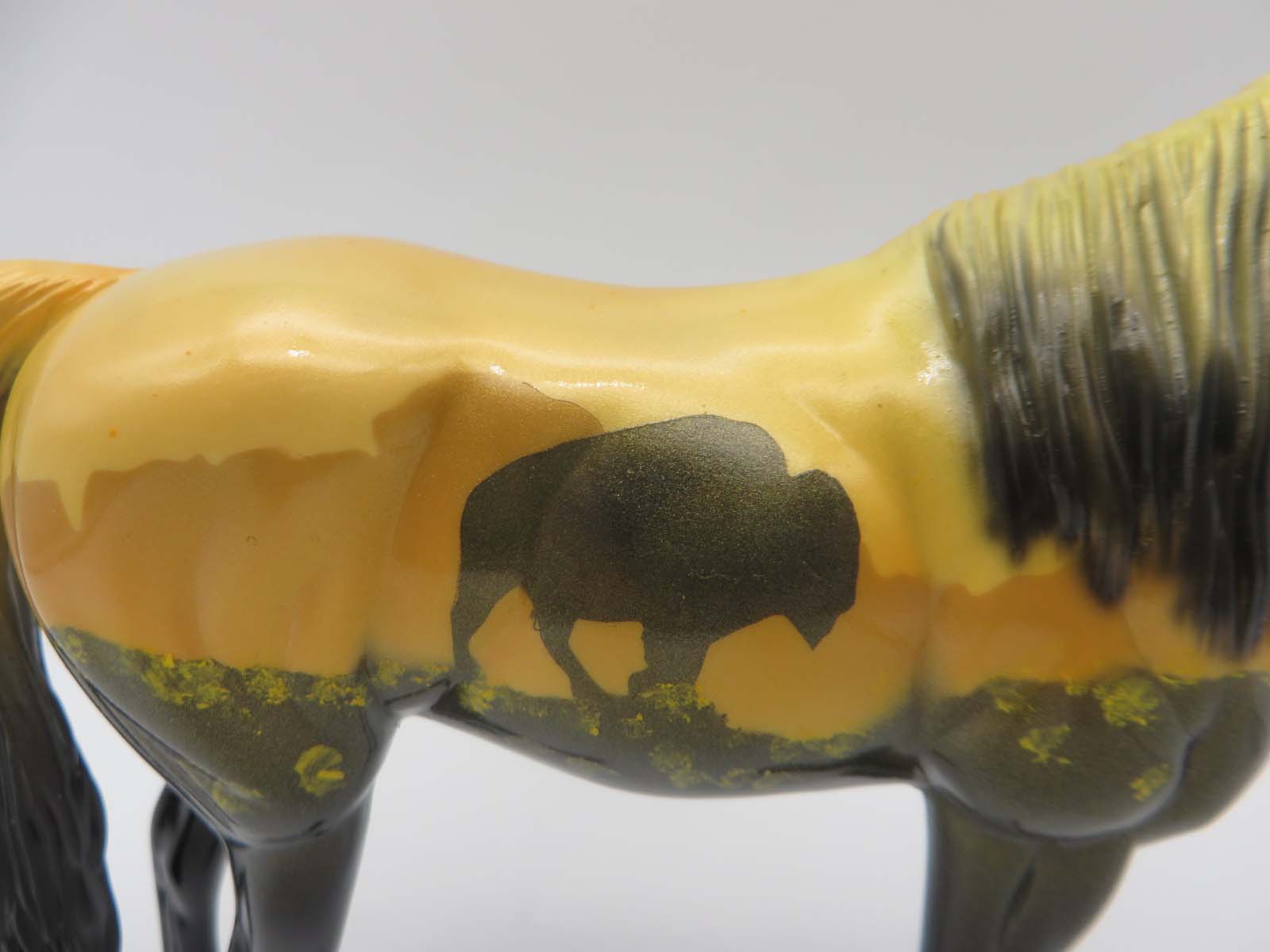 Buffalo Sun-OOAK Deco Arabian Pebbles By Dawn Quick SHCF23