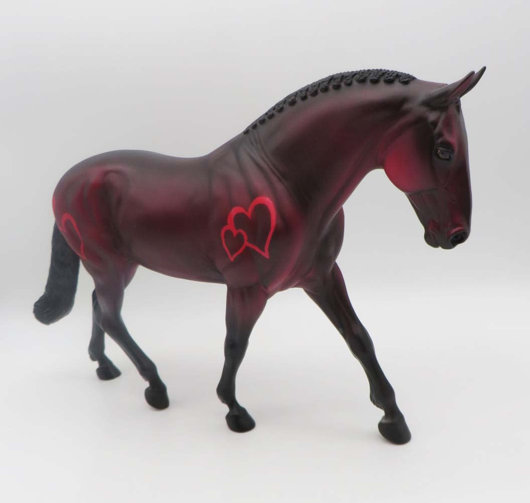 Burning Heart - OOAK - Valentine Decorator Heavy Draft By Dawn Quick 2/14/23