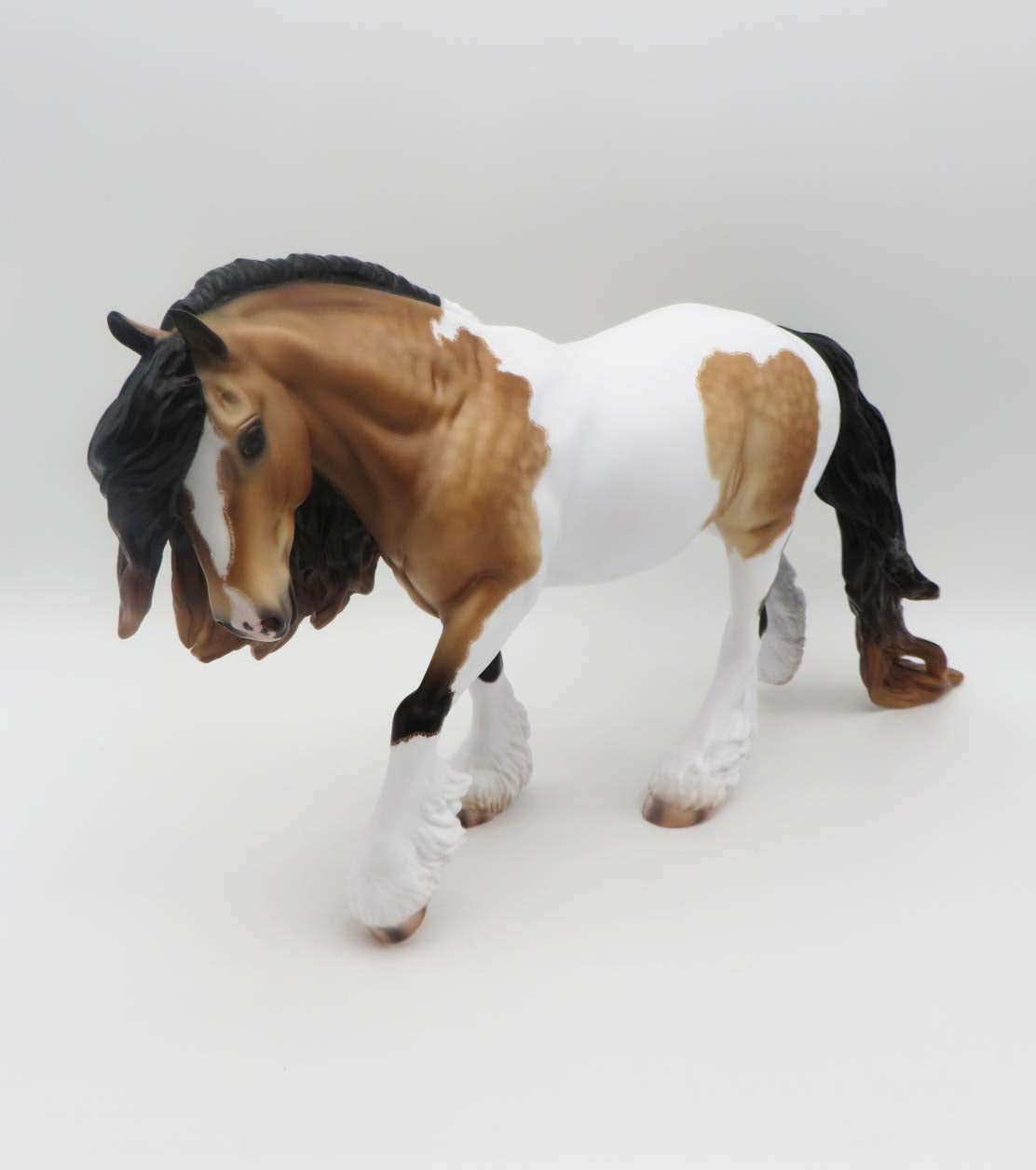 Burton- OOAK - Dappled Buckskin Tobiano Cobb By Caroline Boydston BEST OFFER 3/13/23