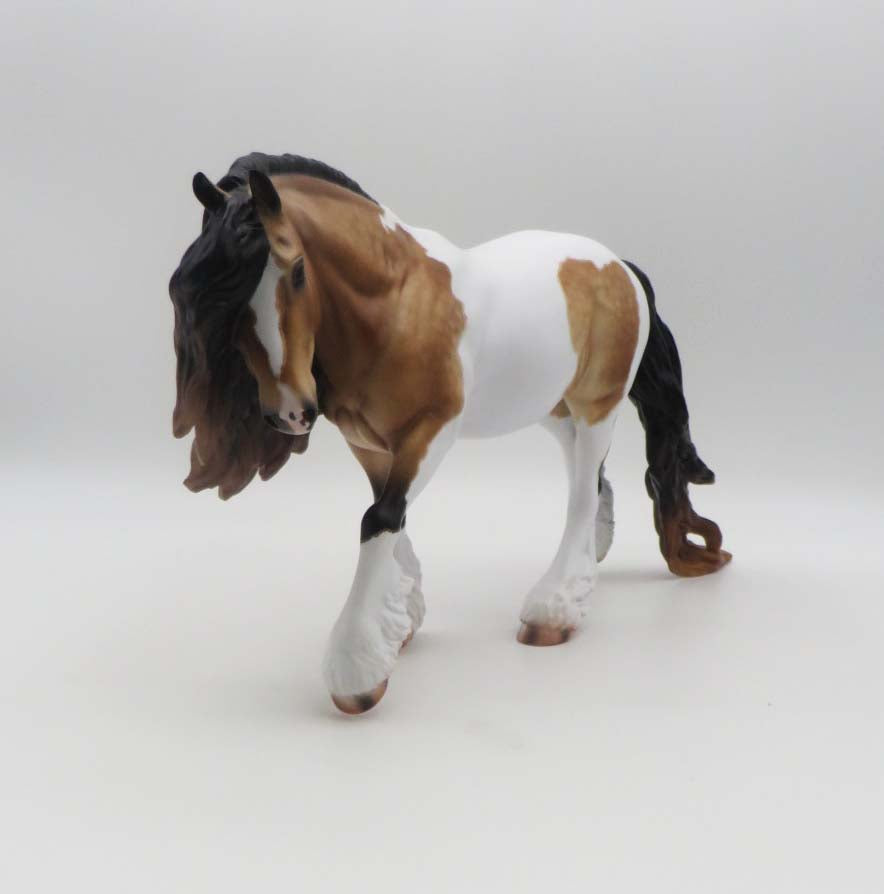 Burton- OOAK - Dappled Buckskin Tobiano Cobb By Caroline Boydston BEST OFFER 3/13/23