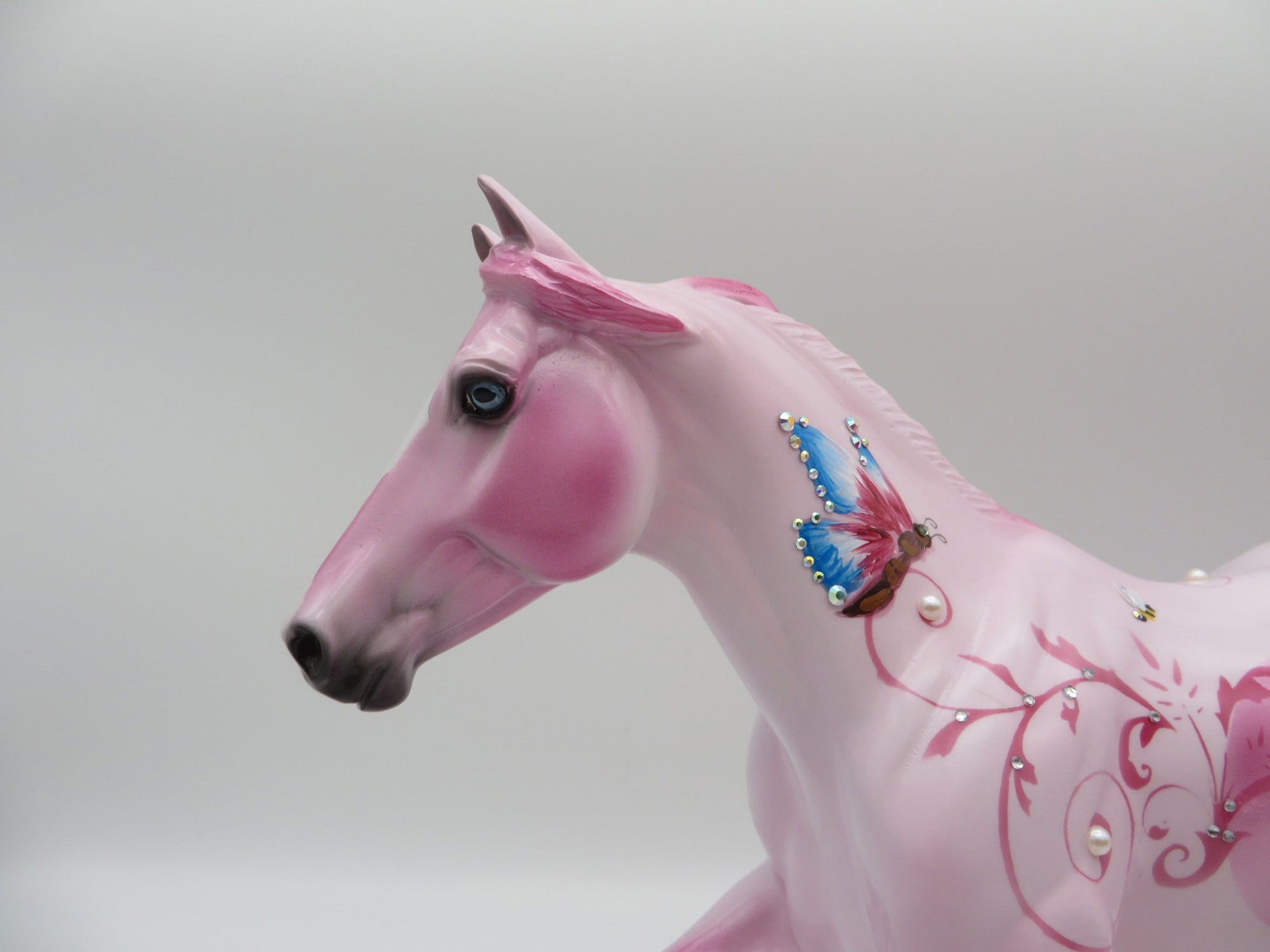 Copy of Butterflies and Blossoms-OOAK Foundation Quarter Horse Deco SHCF 2021