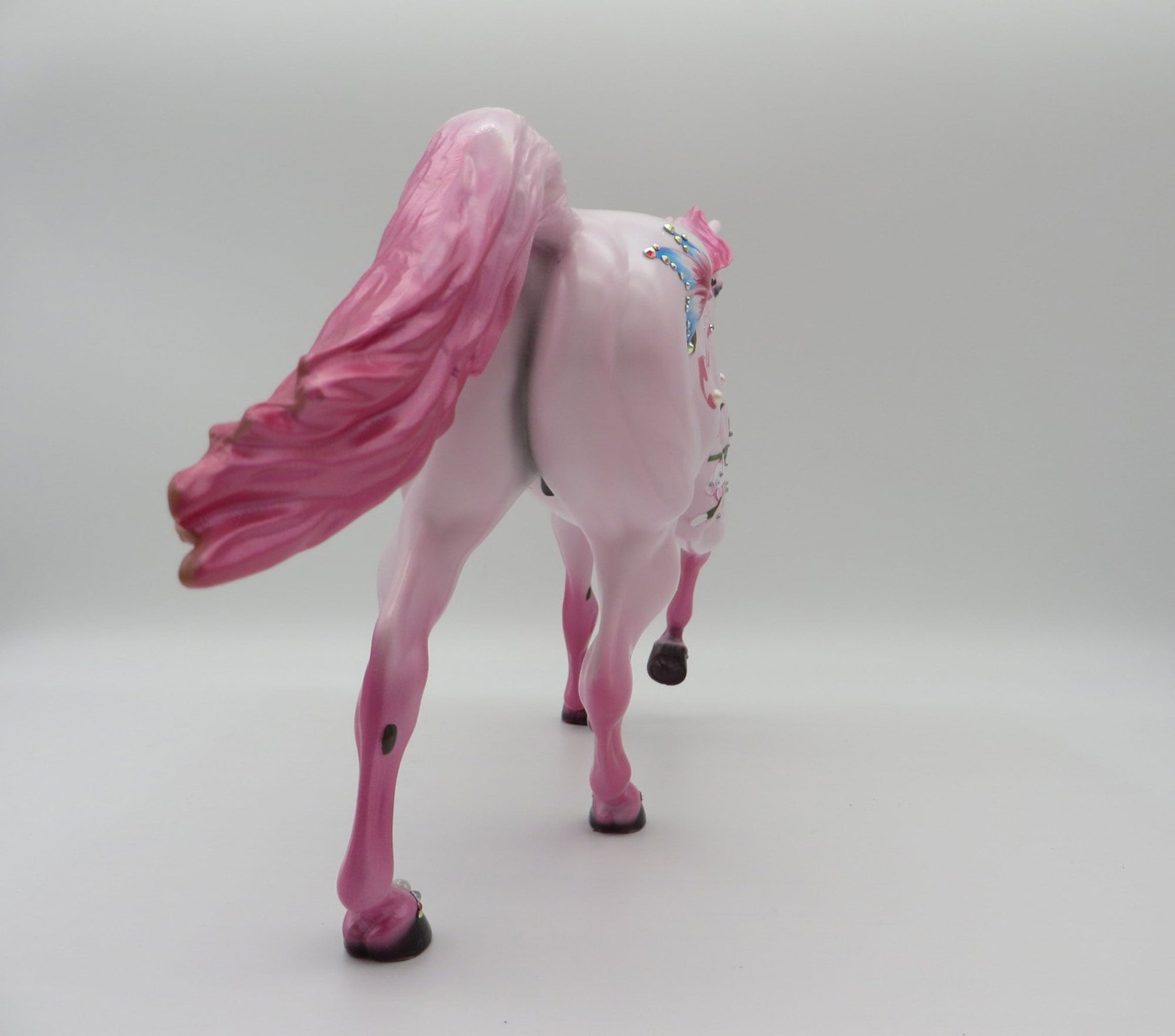 Copy of Butterflies and Blossoms-OOAK Foundation Quarter Horse Deco SHCF 2021