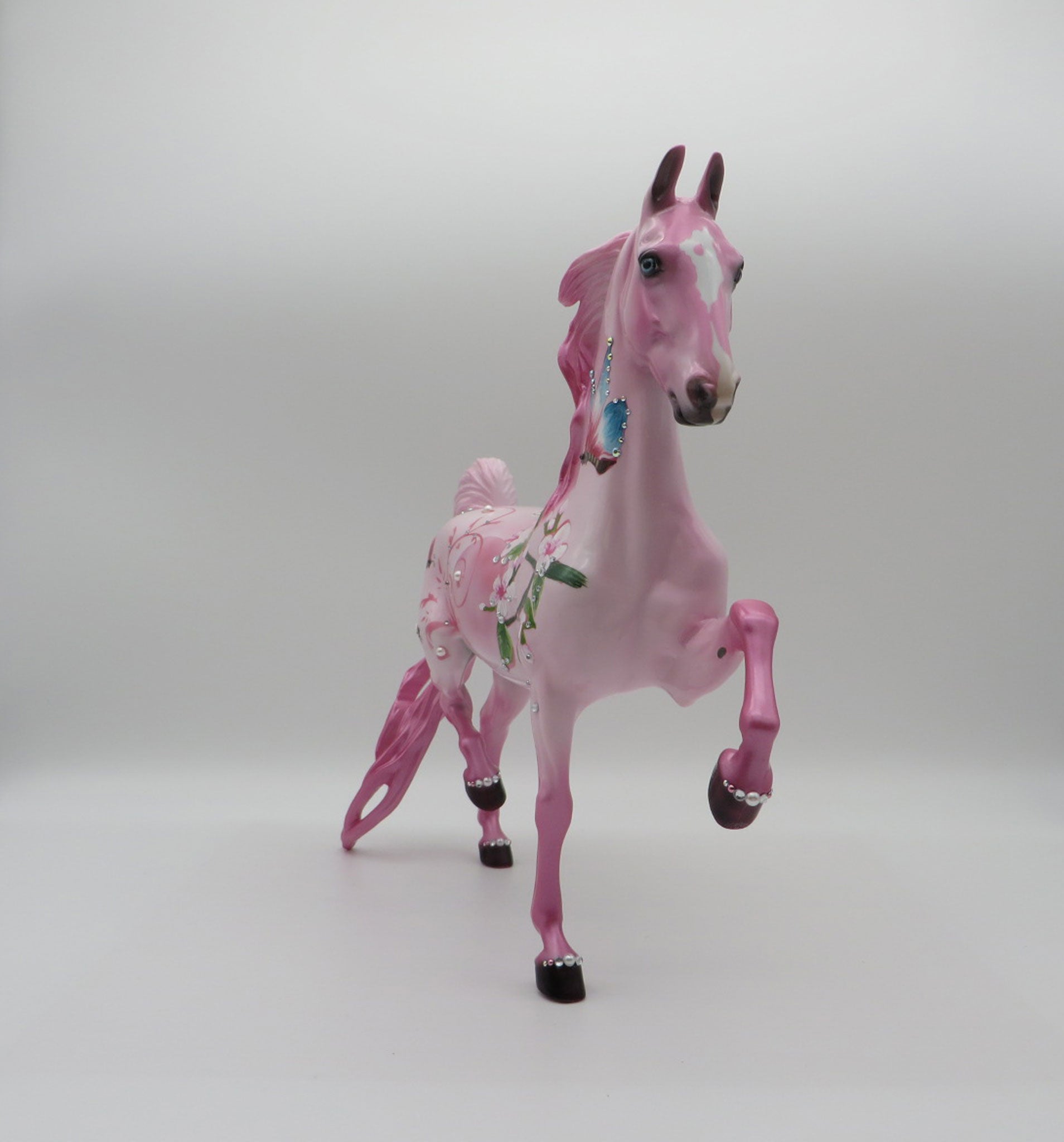 Butterflies and Blossoms-OOAK Saddlebred Deco SHCF 2021