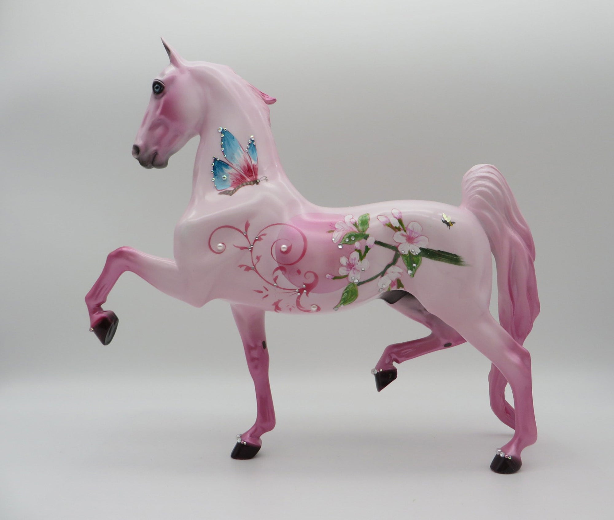 Butterflies and Blossoms-OOAK Saddlebred Deco SHCF 2021