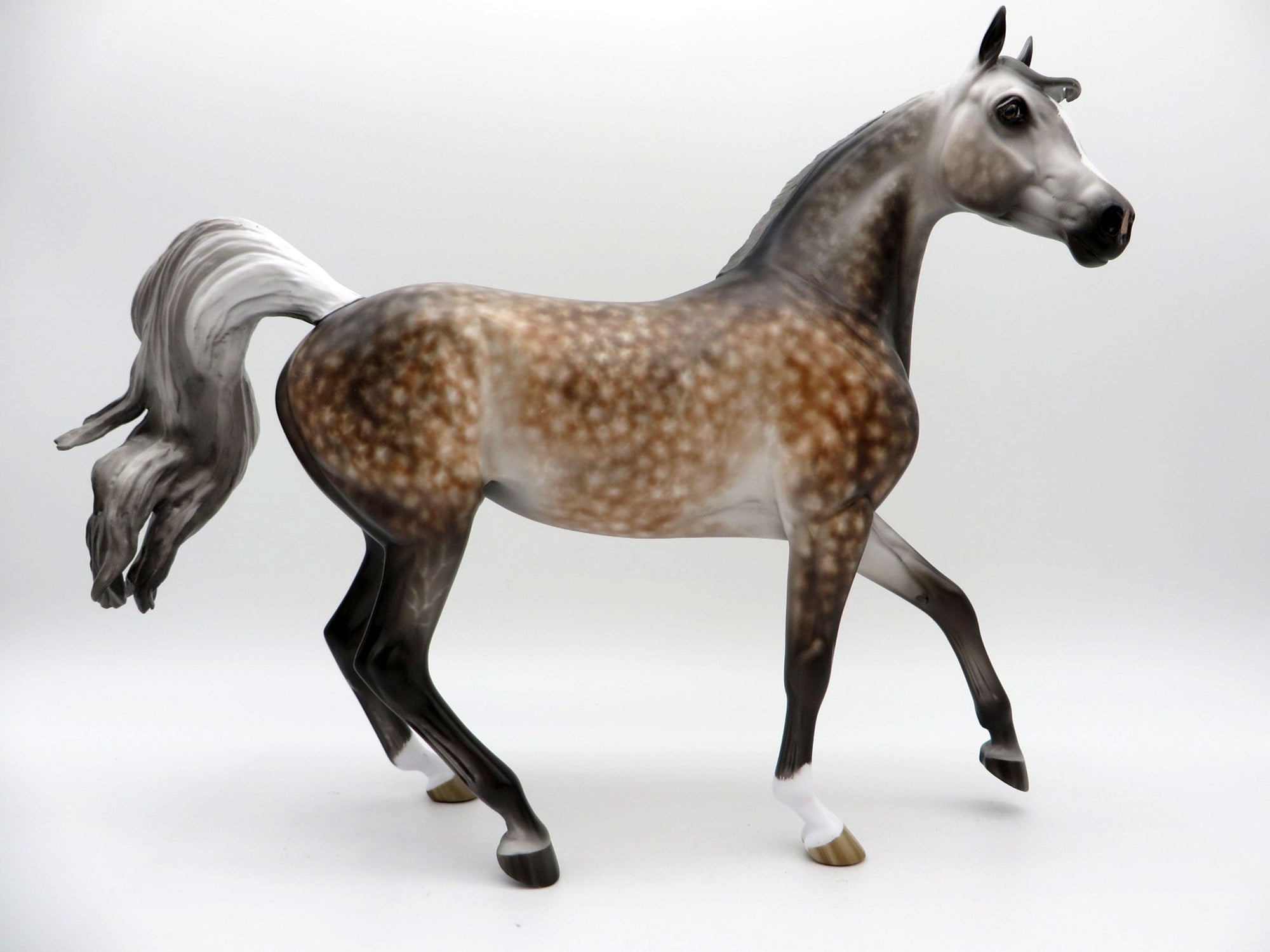 California Girl-OOAK Rose Grey Arabian Mare Painted by Sheryl Leisure 8/9/21