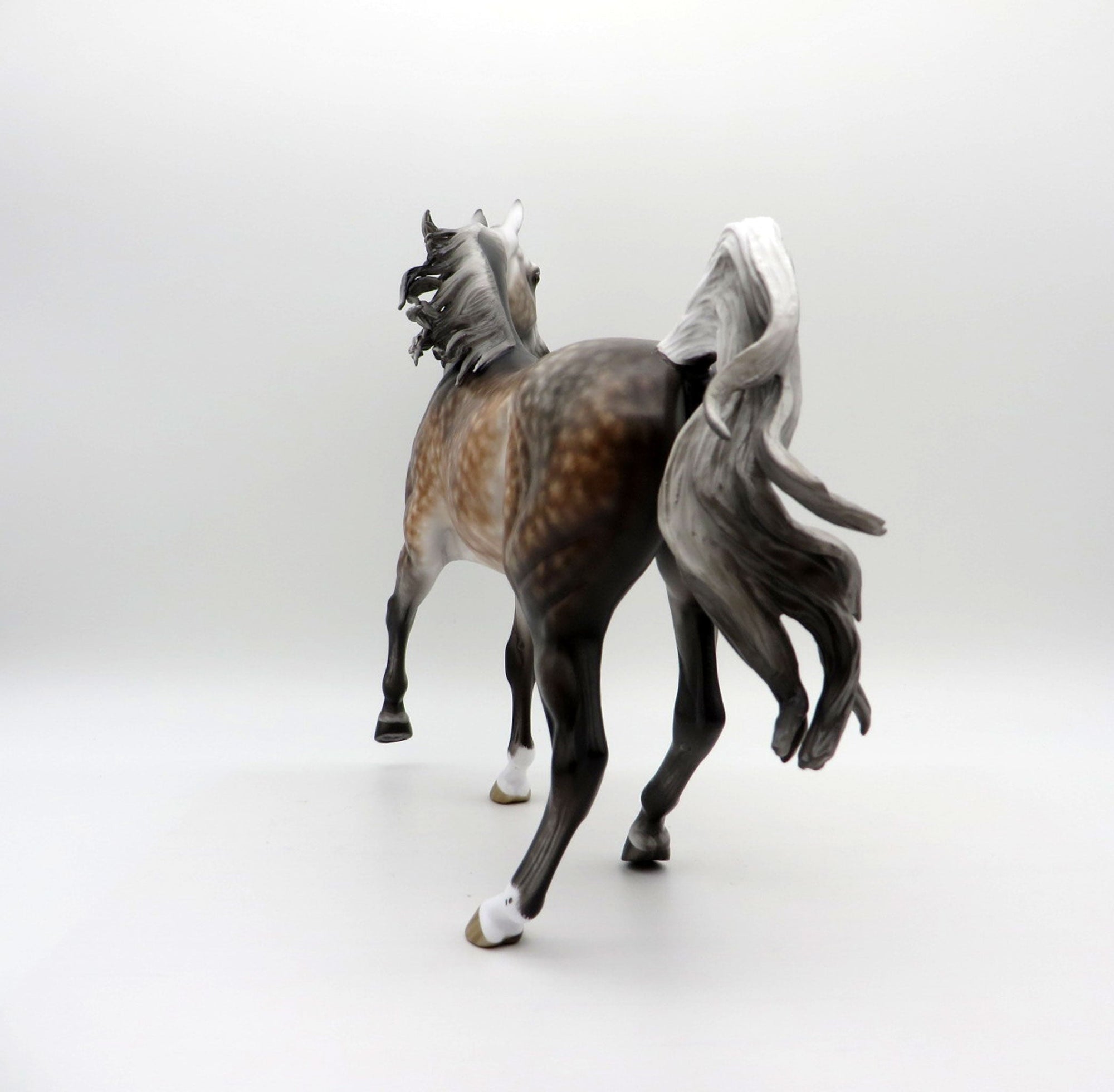 California Girl-OOAK Rose Grey Arabian Mare Painted by Sheryl Leisure 8/9/21