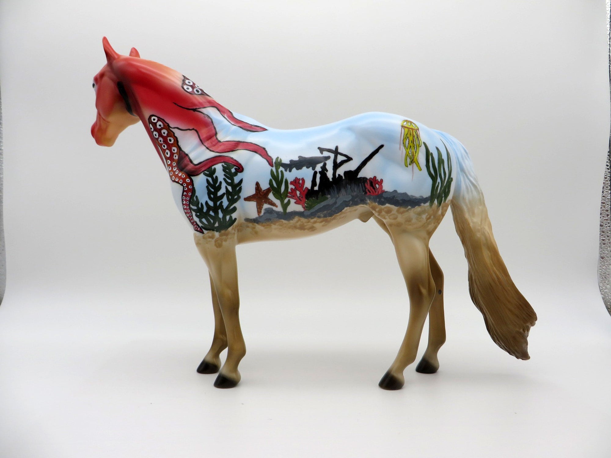 Cambean-OOAK Shark Week Deco ISH Painted by Dawn Quick 7/16/21