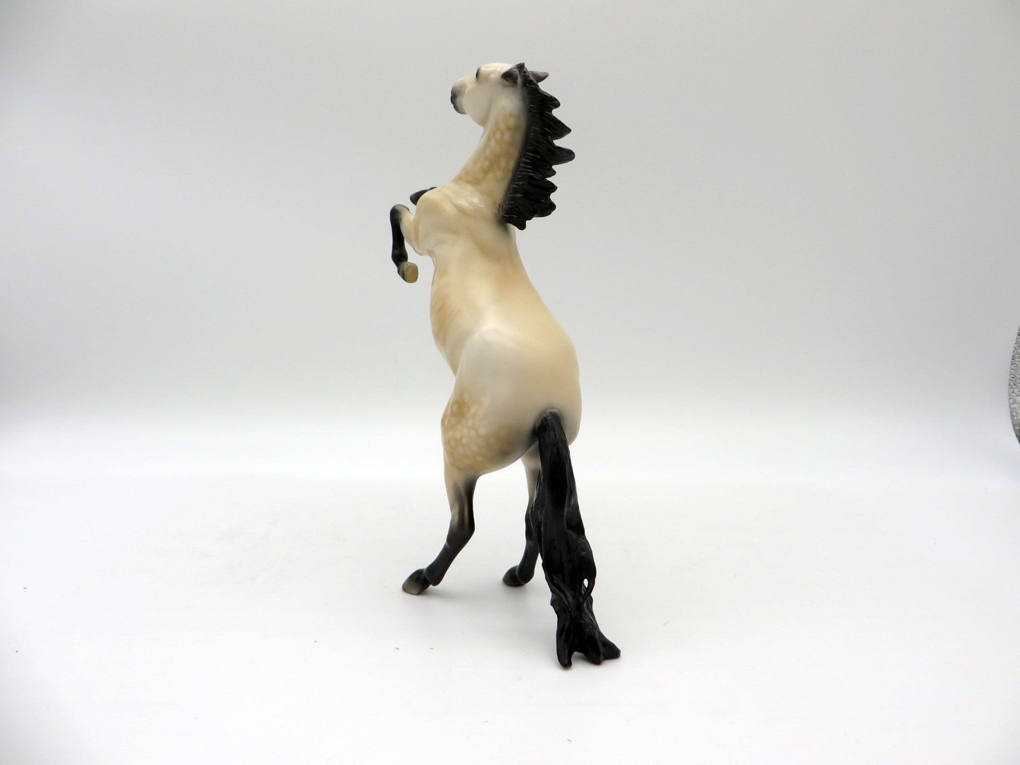 Canyon-OOAK Dapple Buckskin Rearing Pebbles Painted By Audrey Dixon 5/28/21