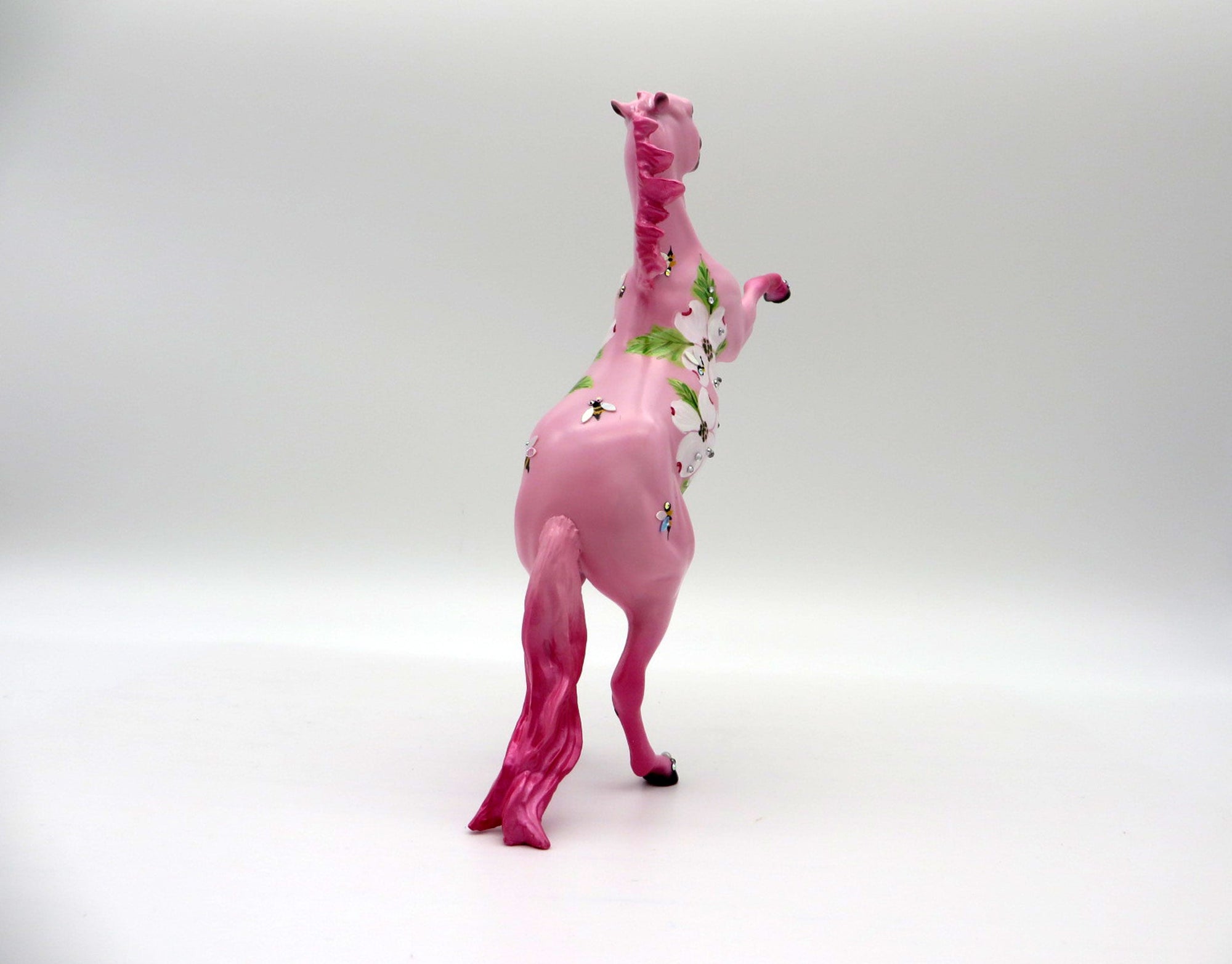 Bees and Blossoms Rearing-OOAK Decorative Deco Pebbles SHCF 2021