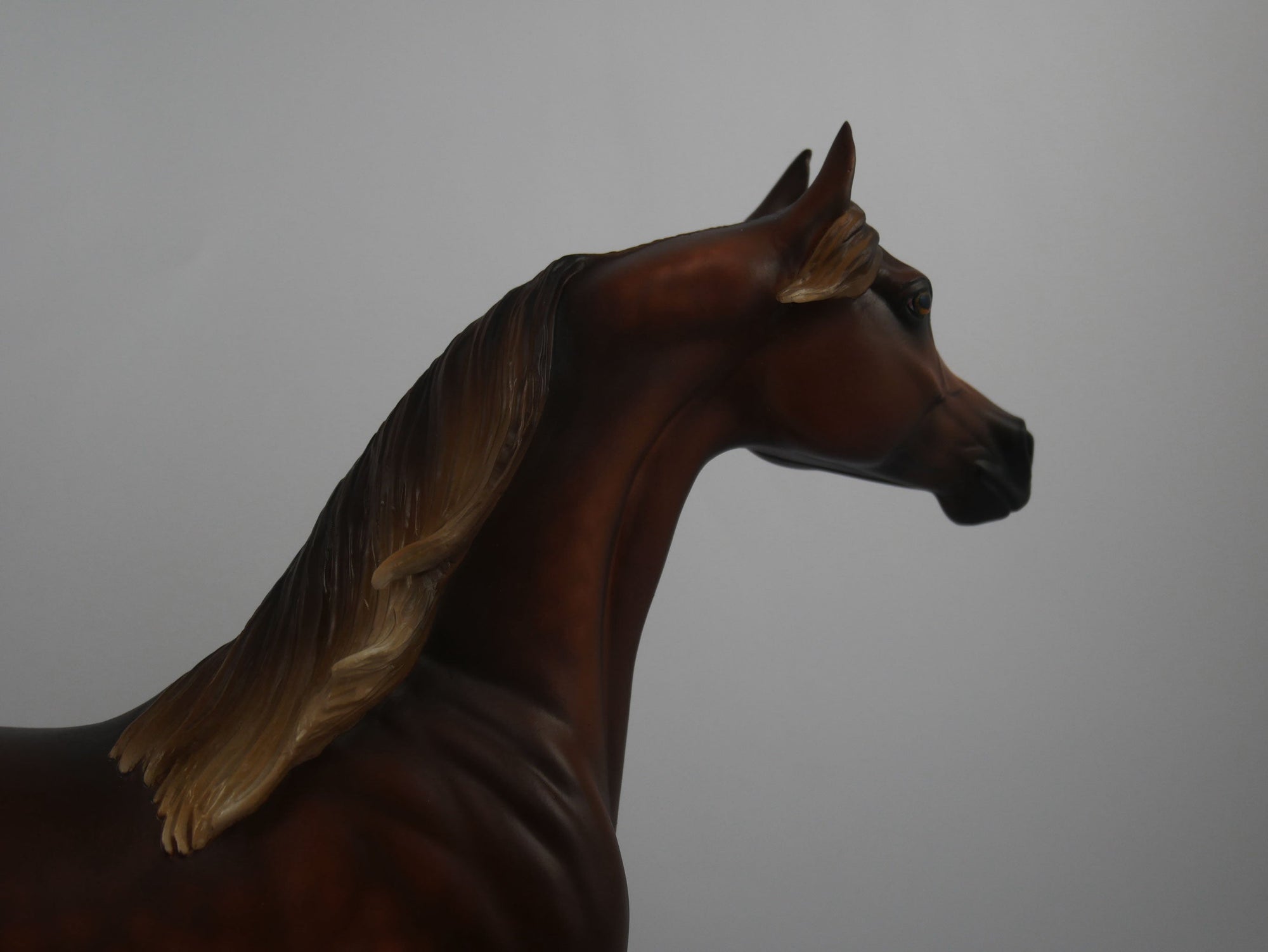 Carvelli-OOAK Dapple Chestnut Arabian Painted By Sheryl Leisure 1/29/21