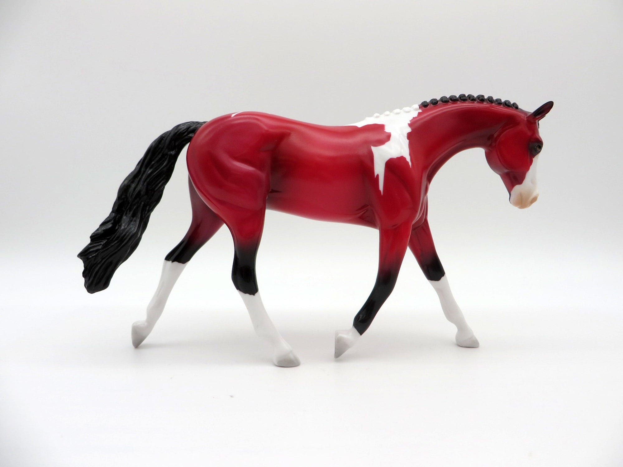 Cas-OOAK Pebbles Warmblood Precious Stone Painted By Ellen Robbins EQ 2021