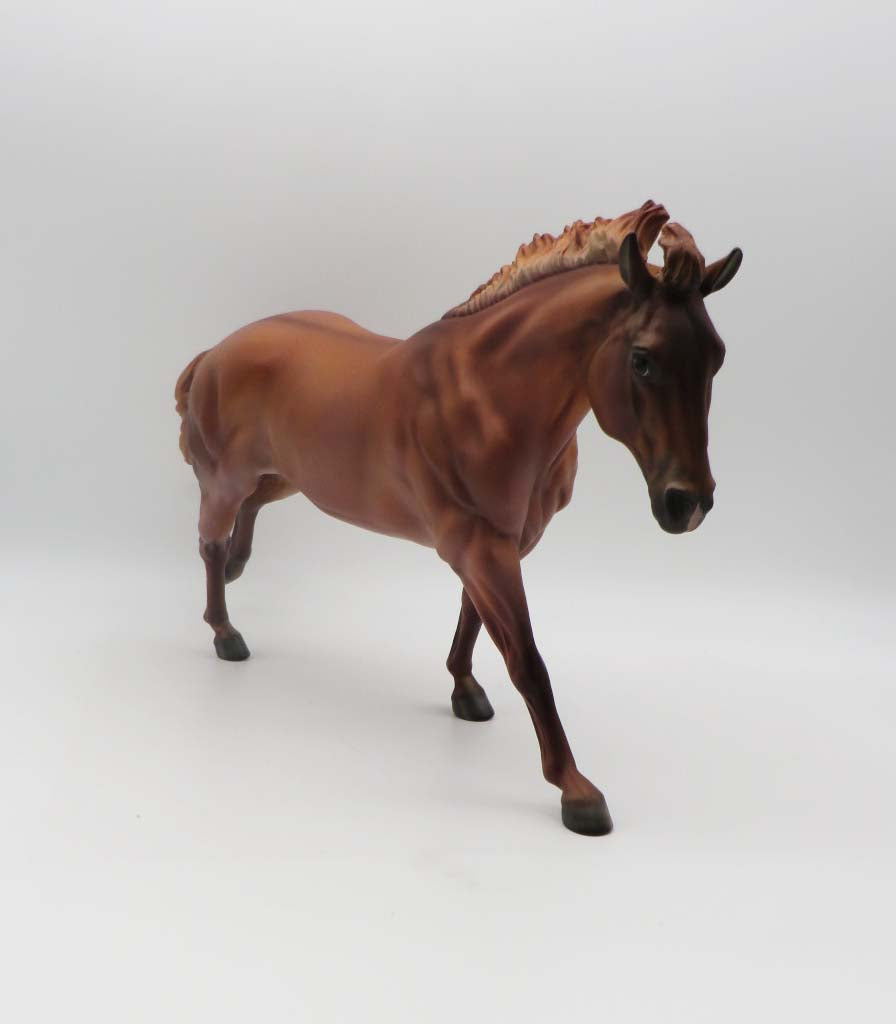 Charlie - OOAK - Red Dun Roan Running Stock Horse By Julie Keim - P&C 23