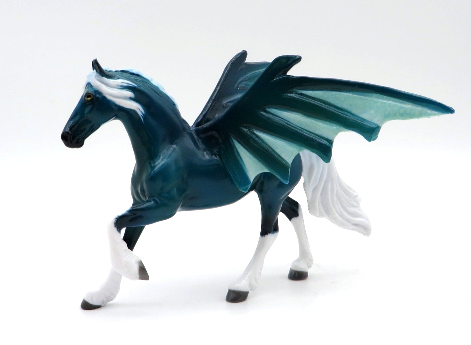 Charybdis OOAK Friesian Bat Chip Painted By Ellen MM 21