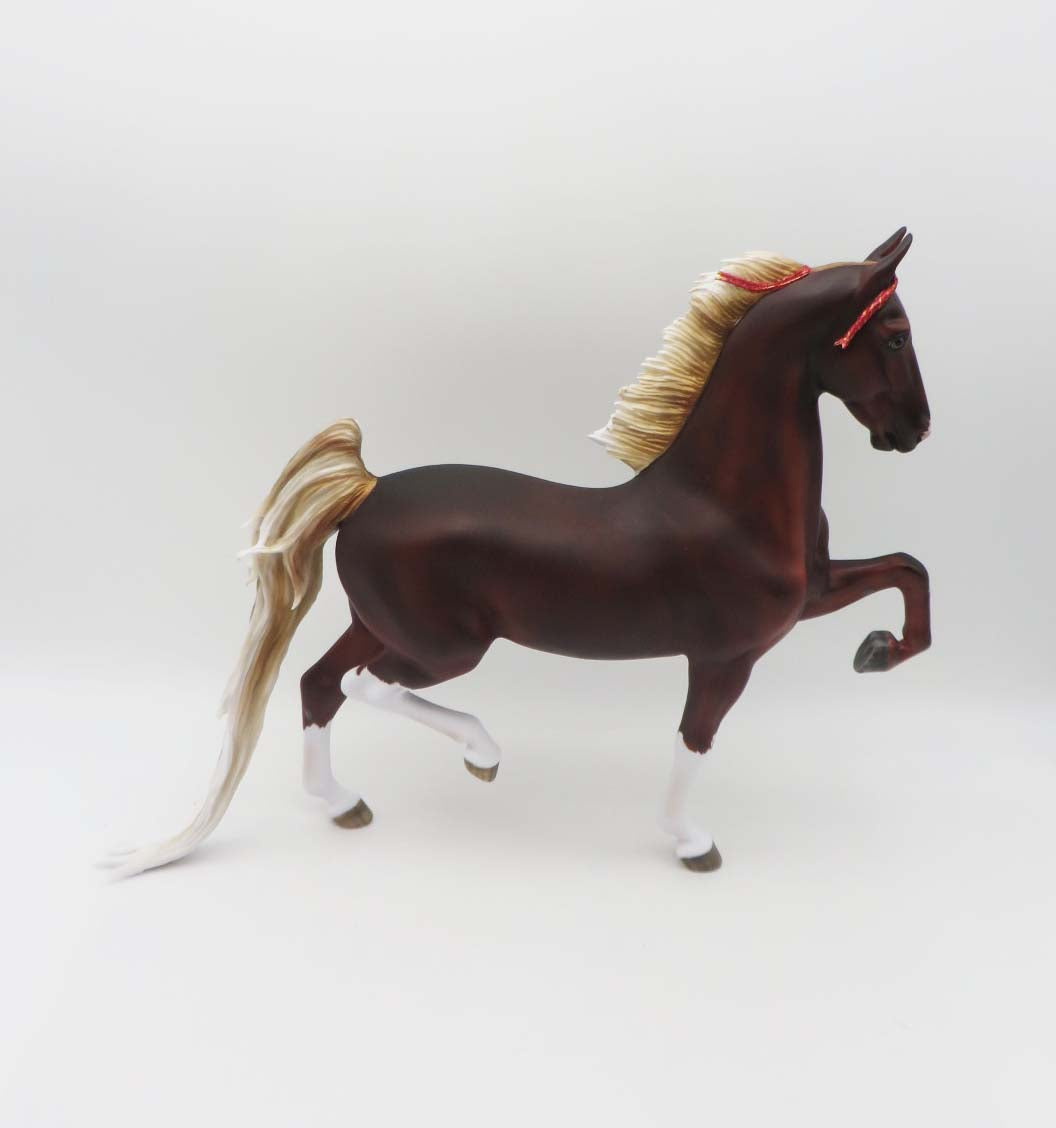 Cherry Bomb OOAK Flaxen Chestnut Custom Saddlebred By Myla Pearce Best Offer 5/15/23