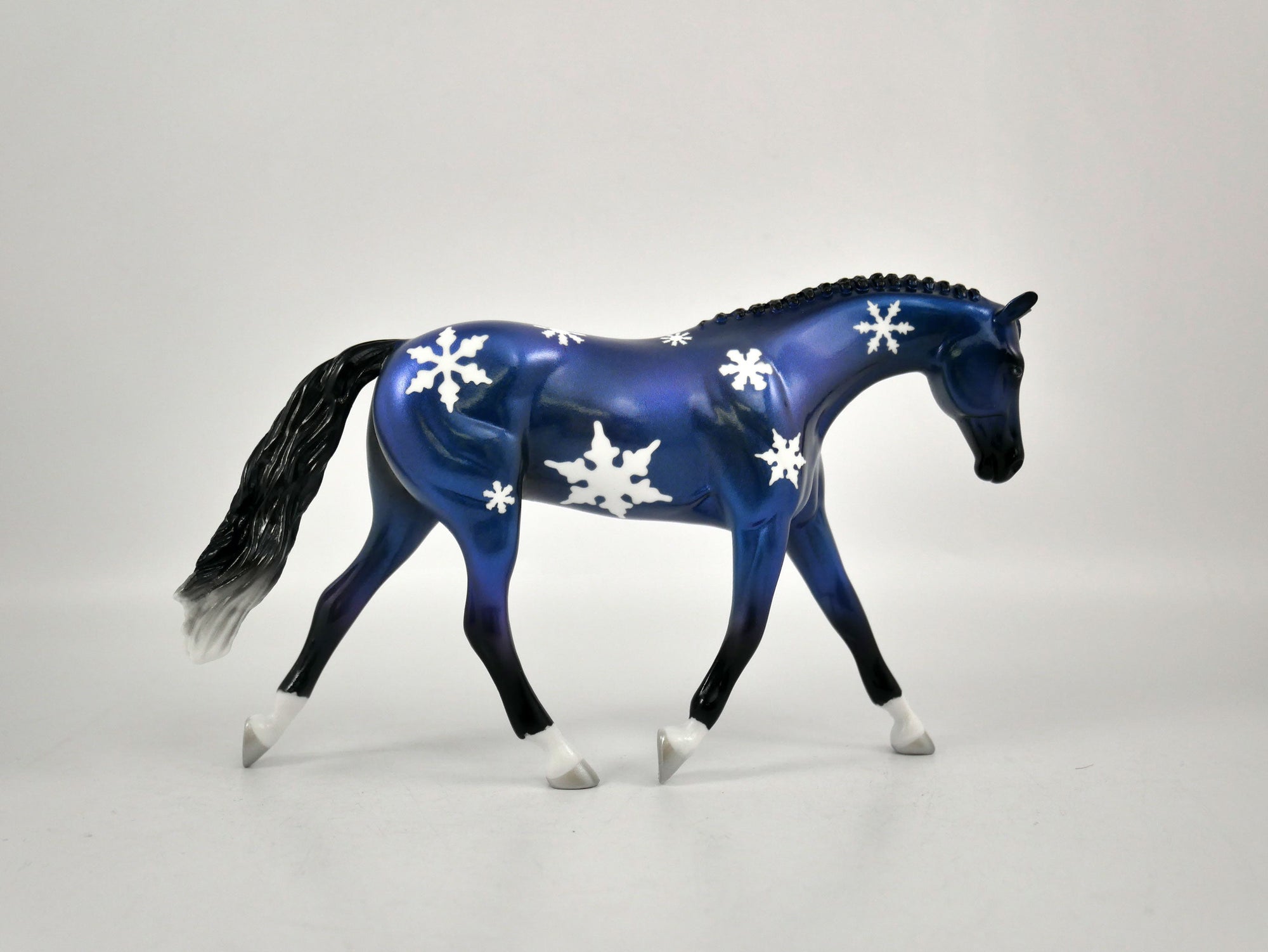 CHRISTMAS EVE-OOAK SNOWFLAKE DECORATOR WARMBLOOD PEBBLES BY ELLEN ROBBINS 12/22/20