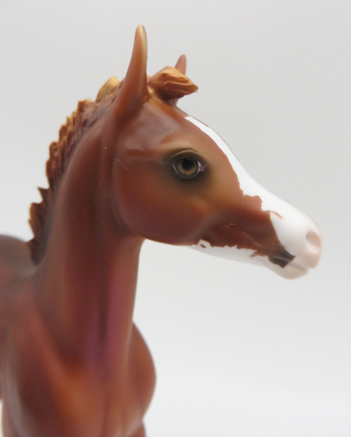 Cinnamon Twist - LE 15 - Customized Chestnut Arab Foal by Ashley Palmer - Christmas Tails 2022 - CT22