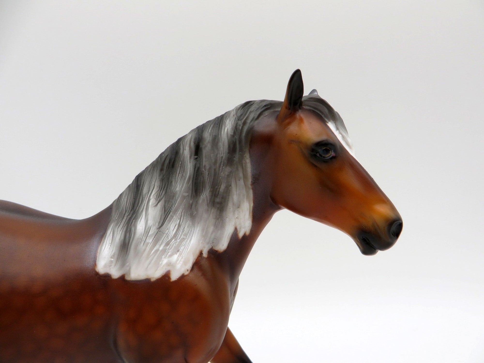 Coen-OOAK Dapple Liver Chestnut Pebbles Drafter Painted By Audrey Dixon EQ 21