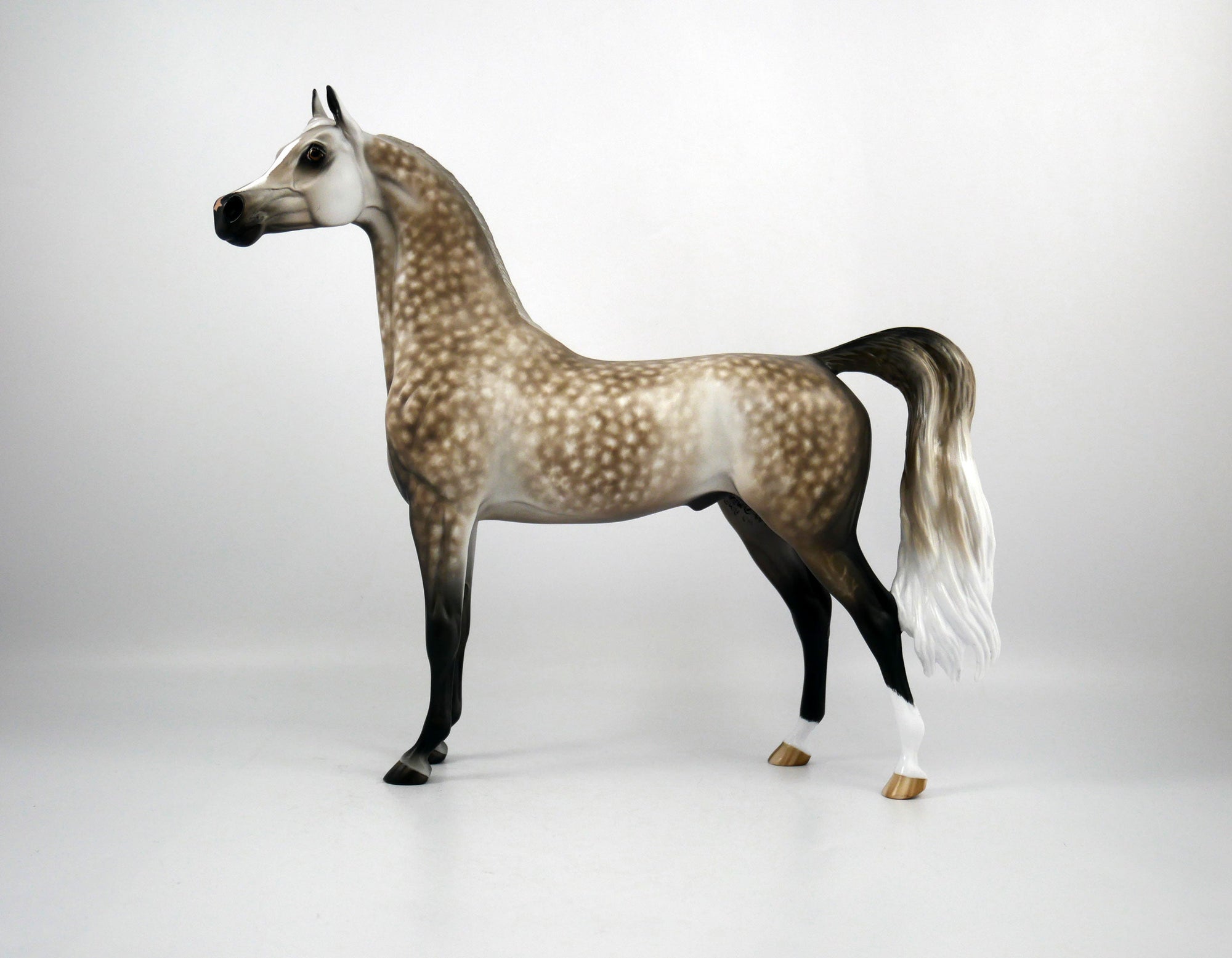 Cole Trickle-OOAK Dapple Grey Arabian Painted By Sheryl Leisure 1/15/21