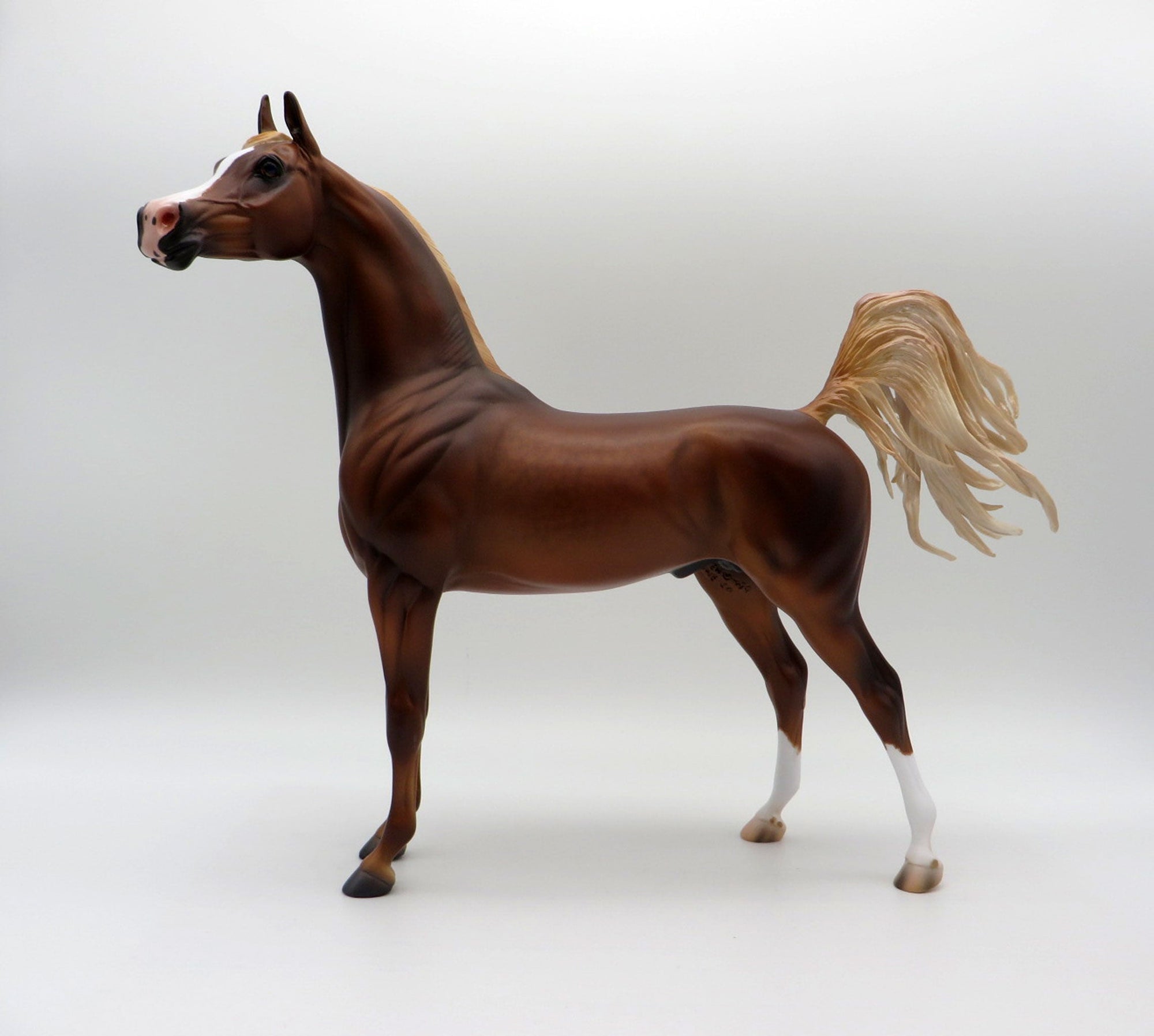Columbia-OOAK Chestnut Arabian Painted By Caroline Boydston