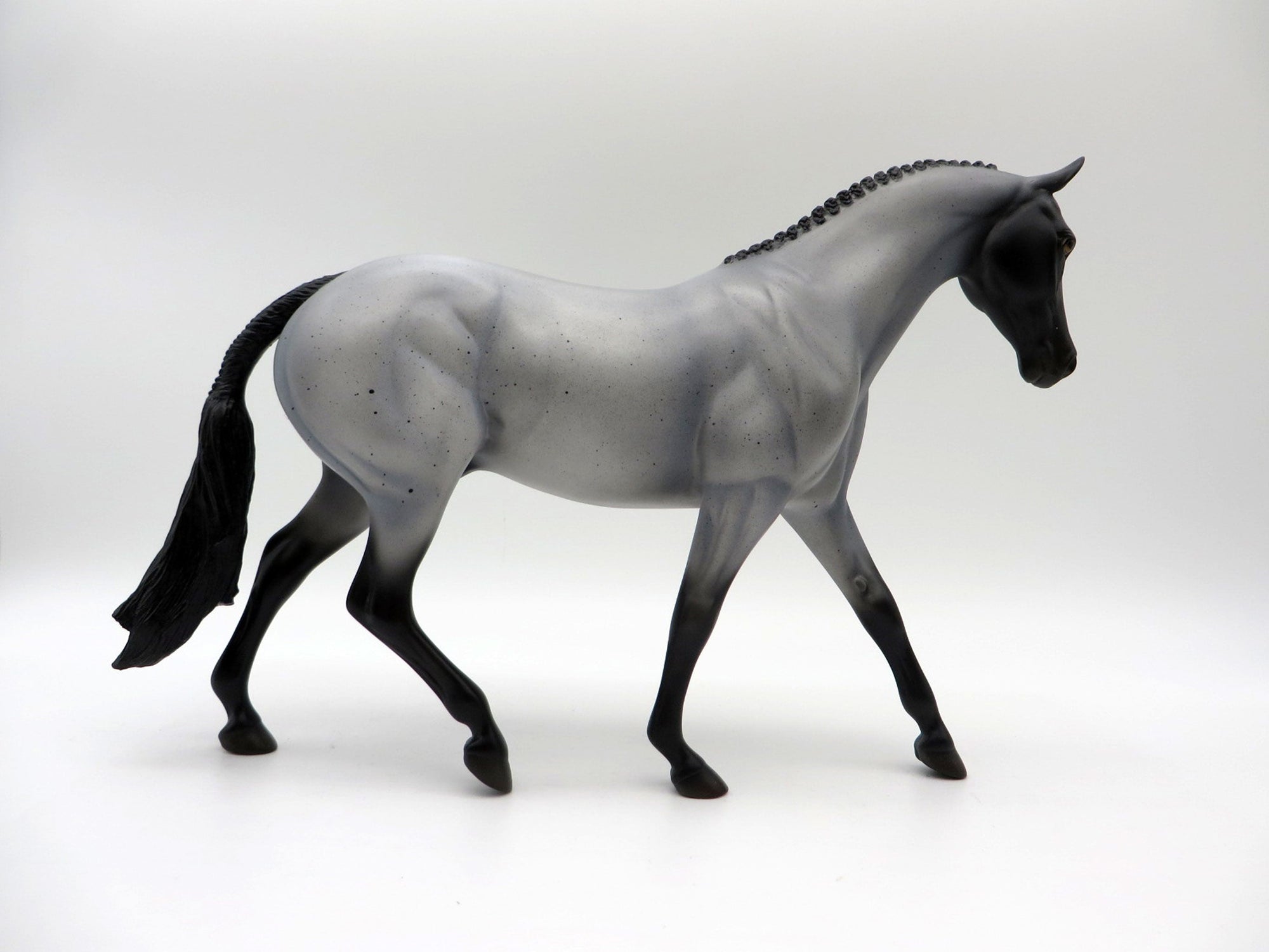 Conner-OOAK Blue Roan Pony Painted By Ellen Robbins 5/28/21