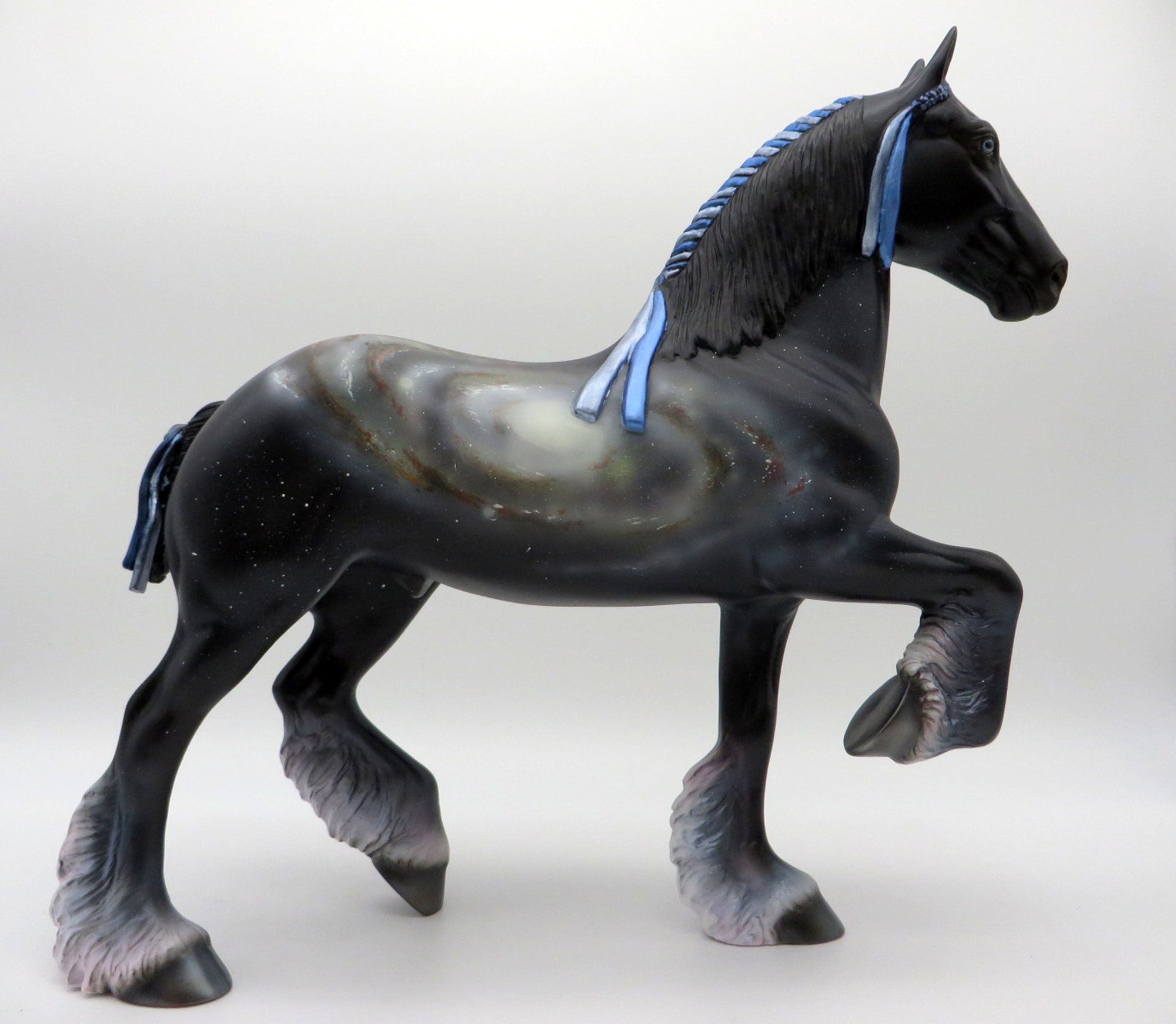 Cosmos-OOAK Deco Trotting Drafter Painted By Ellen Robbins 5/28/21