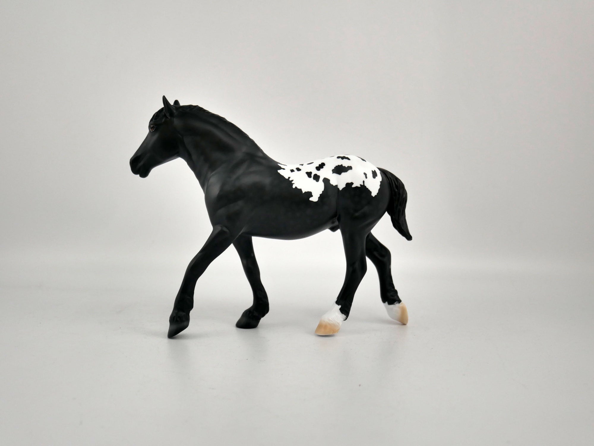 COW COW-OOAK BLACK BLANKET APPALOOSA PEBBLE DRAFTER BY ELLEN ROBBINS 12/09/20