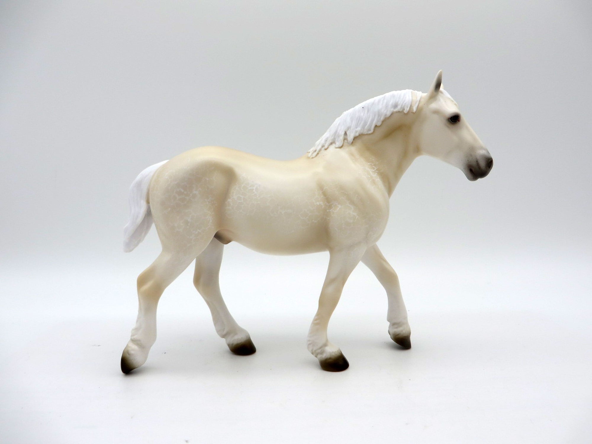 Cream Puff-OOAK Dapple Cream Pebbles Drafter Painted By Ellen Robbins EQ 21