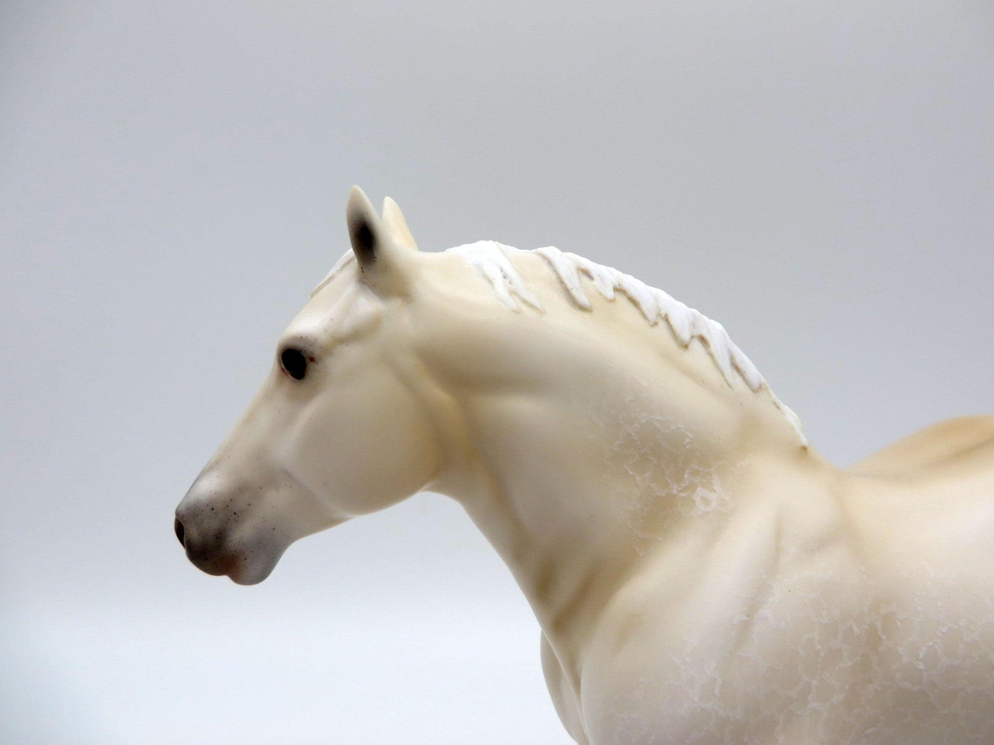 Cream Puff-OOAK Dapple Cream Pebbles Drafter Painted By Ellen Robbins EQ 21