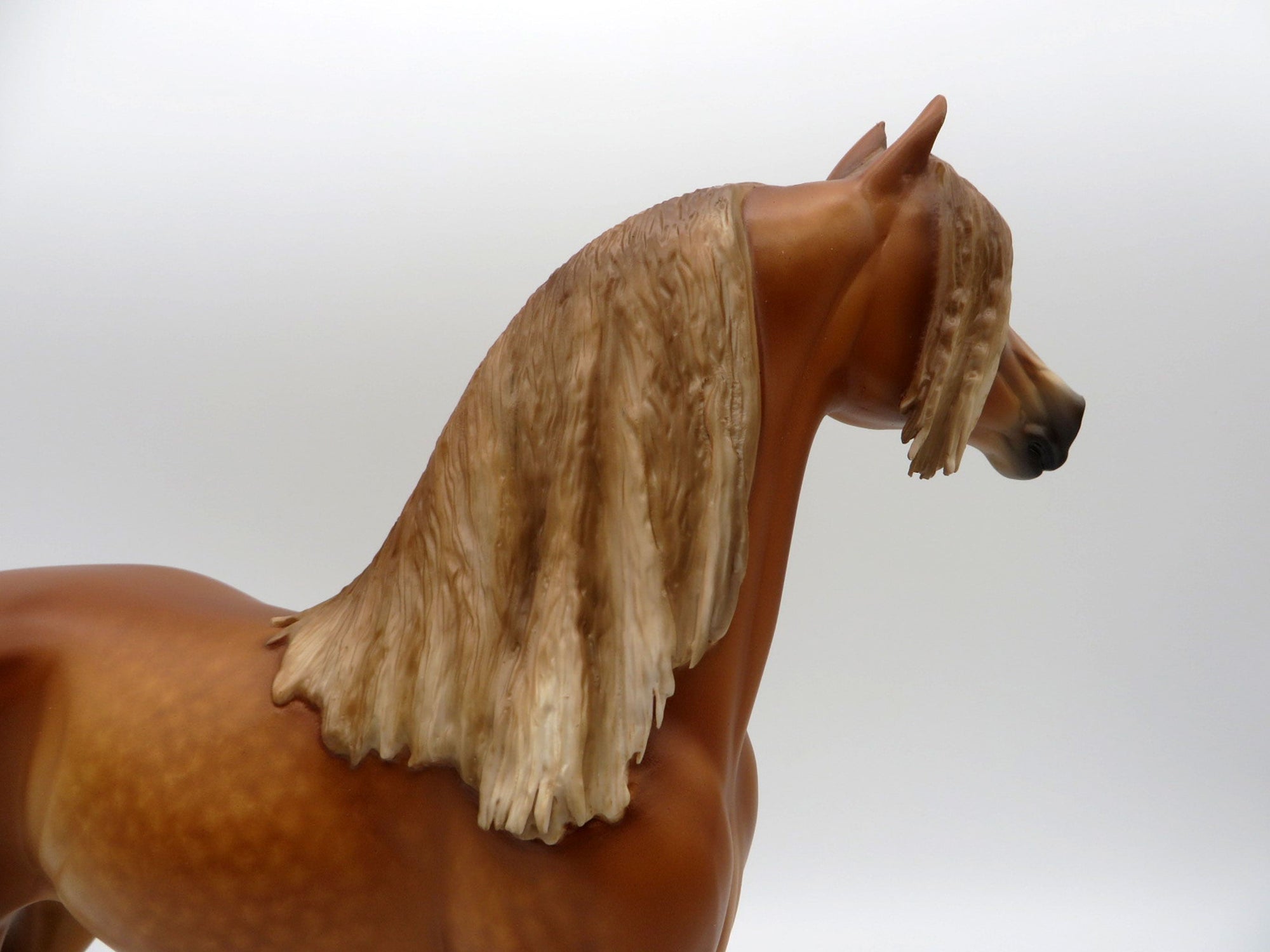 Crimson and Clover- OOAK Dapple Chestnut Morgan Painted by Sheryl Leisure MM21