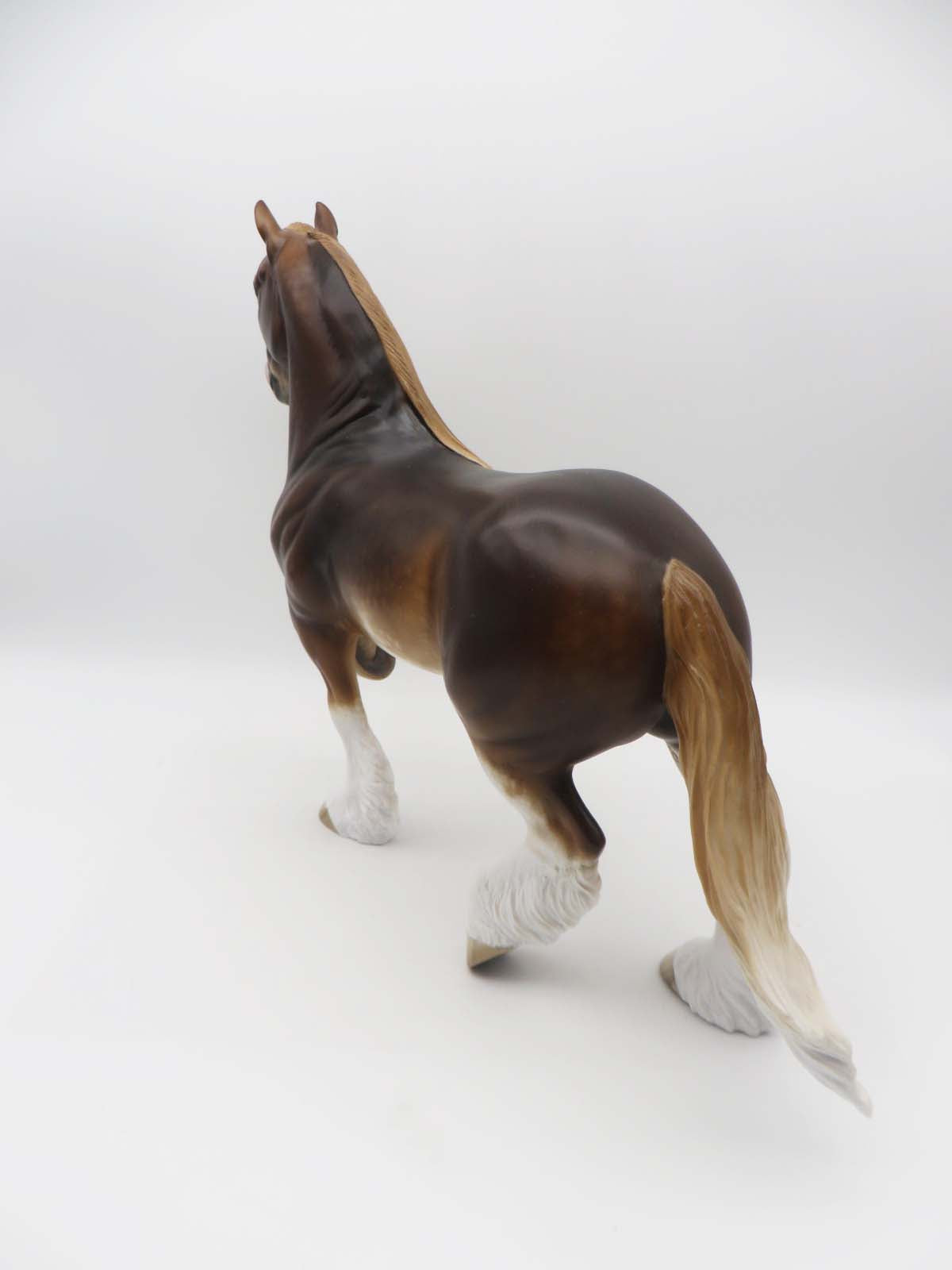 Cumberland OOAK Sorrel Clydesdale Trotting Draft By Sheryl Leisure SHCF23